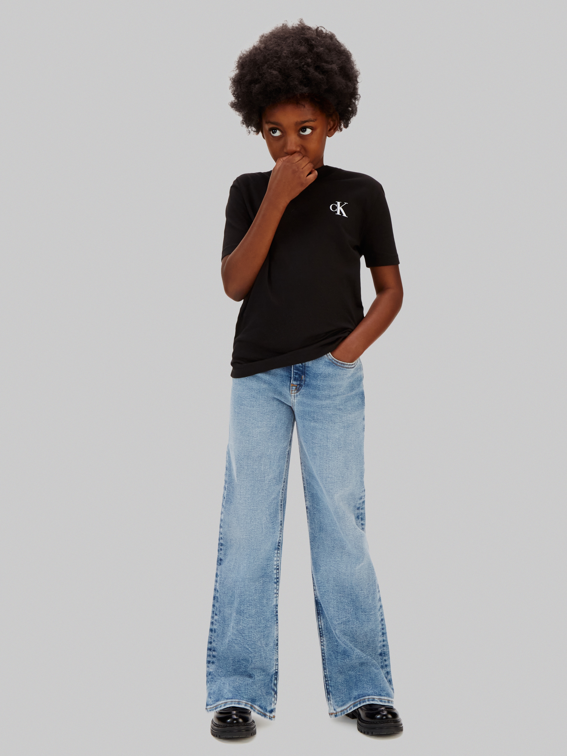 Calvin Klein Jeans T-Shirt »MONO LOGO T-SHIRT« Regular fit für Kinder, mit Logoschriftzug