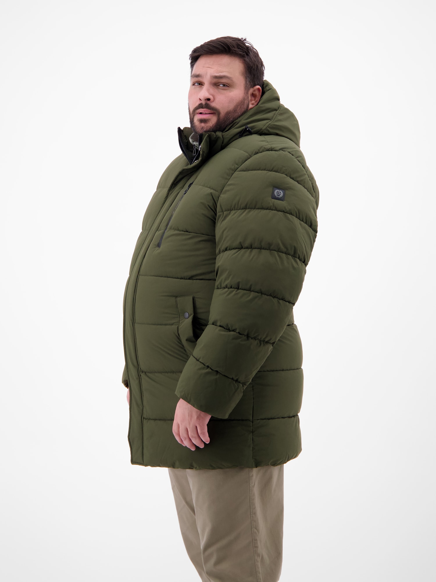 LERROS Veste d'hiver »Herren Steppjacke in Grossen Grössen« avec capuche