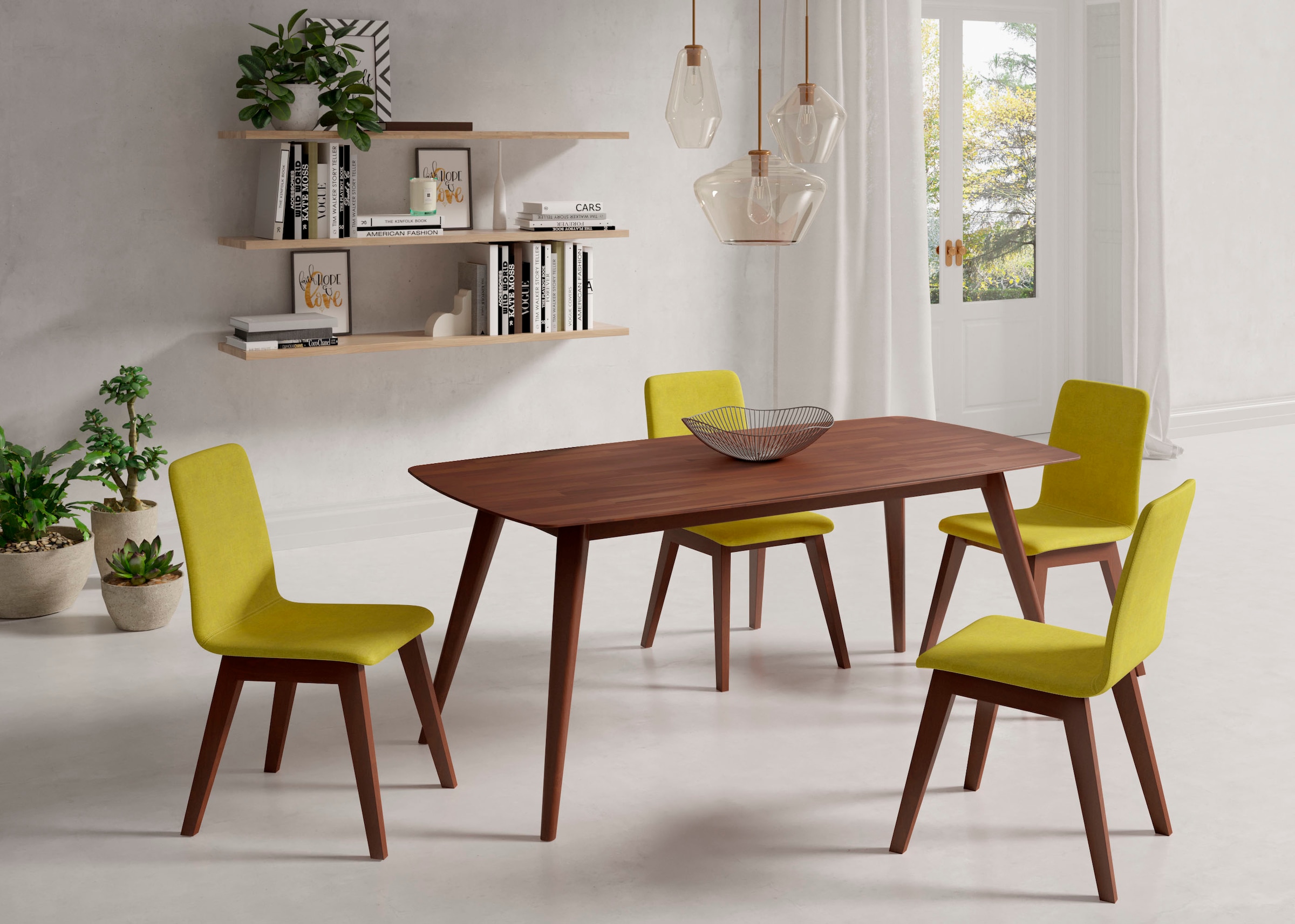 INOSIGN Chaise »Sandy« () 2 cuismit verschiedenen Stuhlbeinfarben und Farbvarianten, Sitzhöhe 47 cm