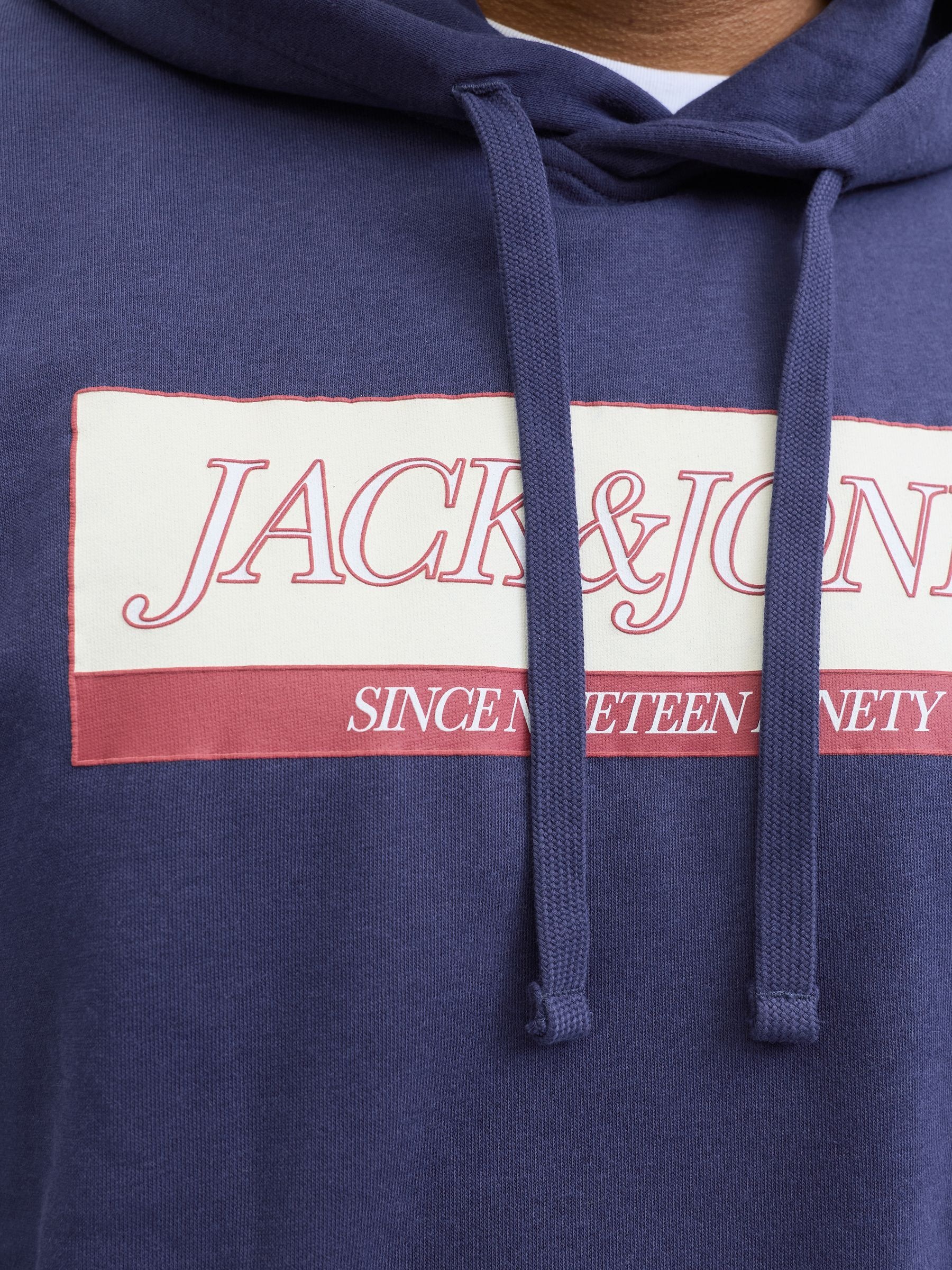 Jack & Jones PlusSize Sweat à capuche »JORINWOOD BLOCK BRANDING SWEAT HOO PLS«
