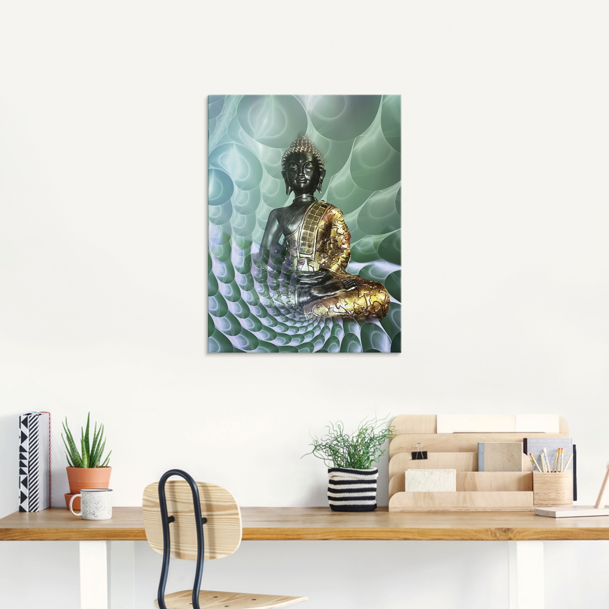 Artland Glasbild »Buddhas Traumwelt CB« Religion 1 Stk. tlg. in verschiedenen Grössen