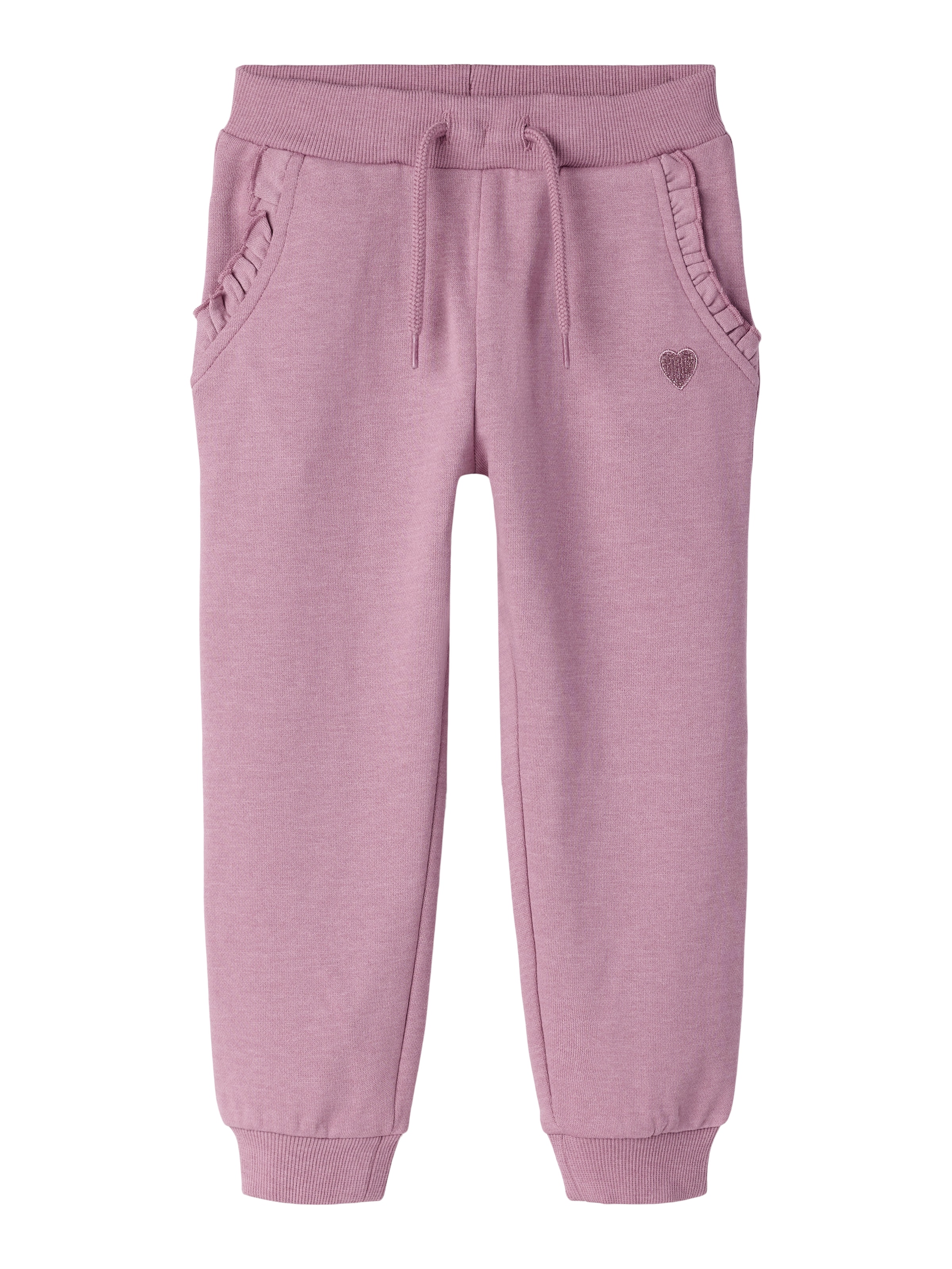 Name It Pantalon sweat »NMFVIMA SWE PANT BRU NOOS«  avec joli détail volanté