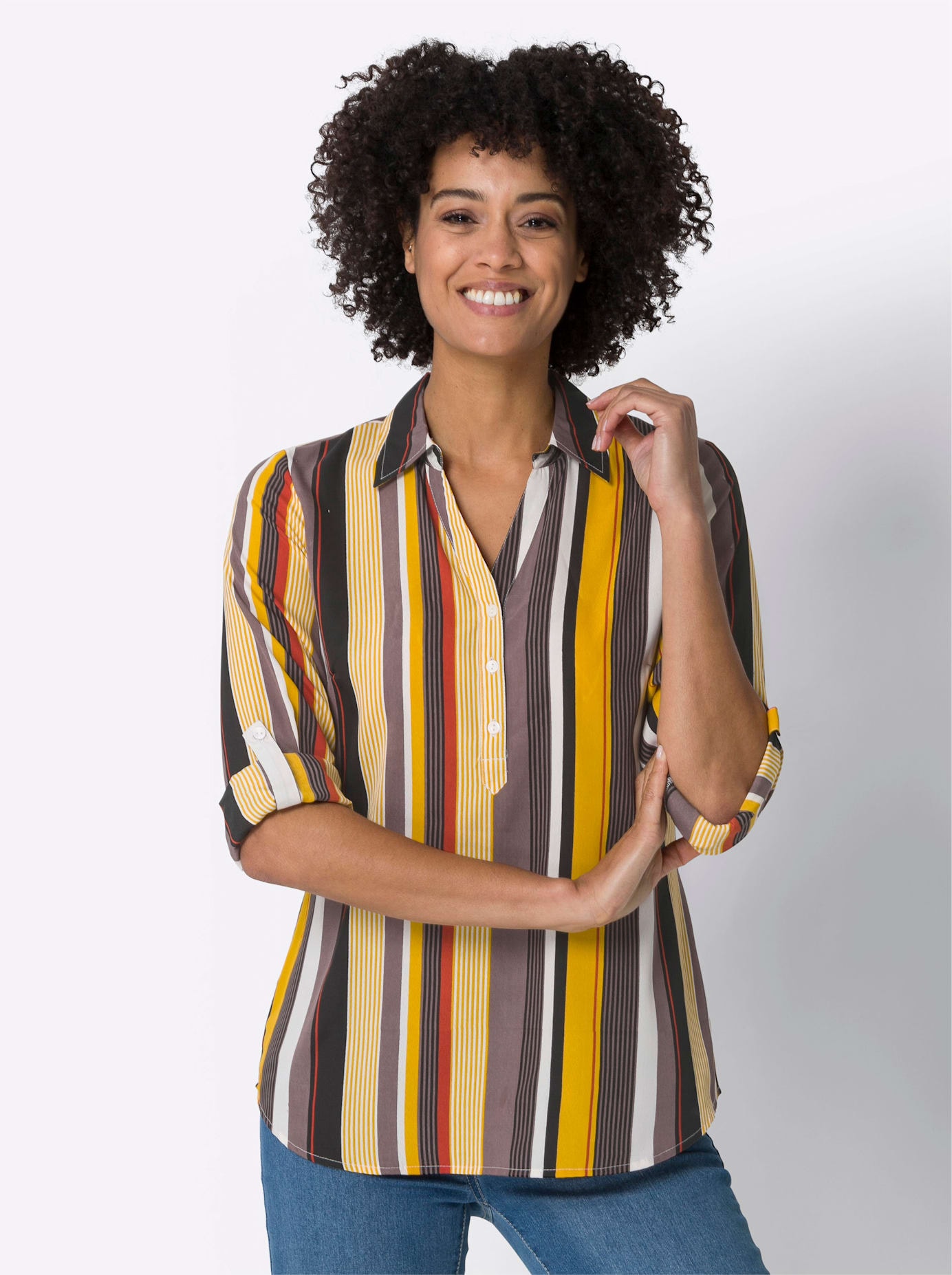 Classic Basics Langarmbluse