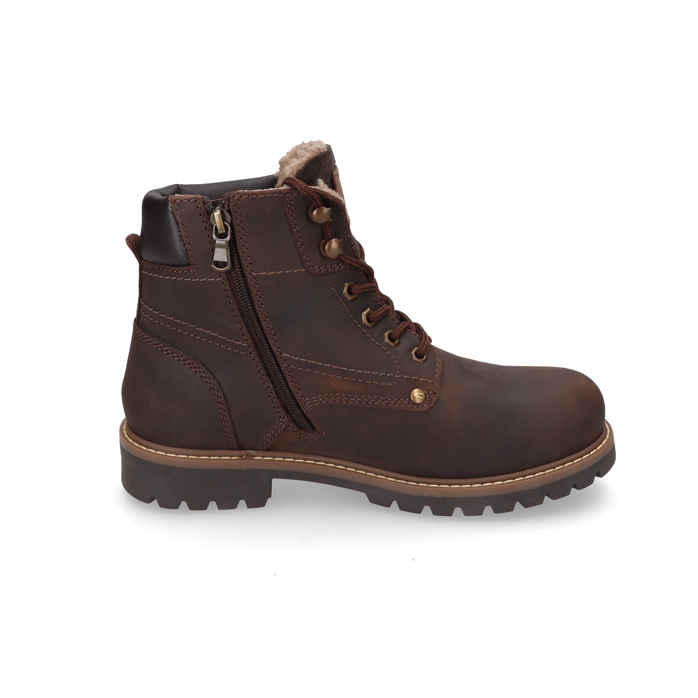 camel active Bottes d'hiver  bottes à lacets avec semelle profilée et doublure chaude