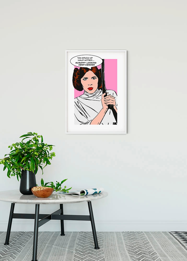 Komar Image »Star Wars Classic Comic Quote Leia« 1 cuis tlg. Wandbild zur Dekoration im Kinderzimmer - ohne Rahmen
