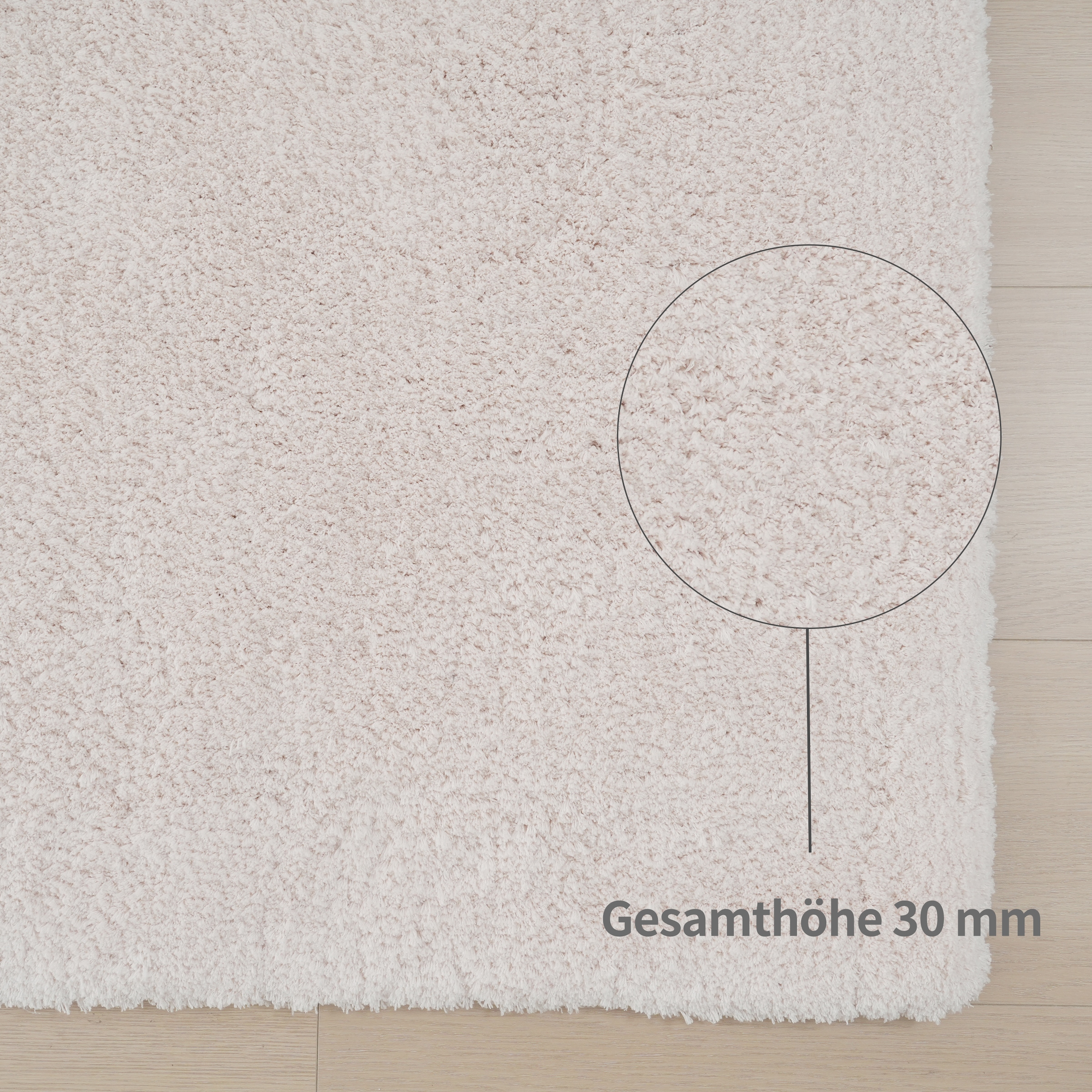 my home Tapis à poils longs »Microfaser Teppich Magong, besonders weich, sehr feiner Flor« Rectangulaire 25 mm Höhe uni, Wohnzimmer, Schlafzimmer, Kinderzimmer, auch rund und als Läufer