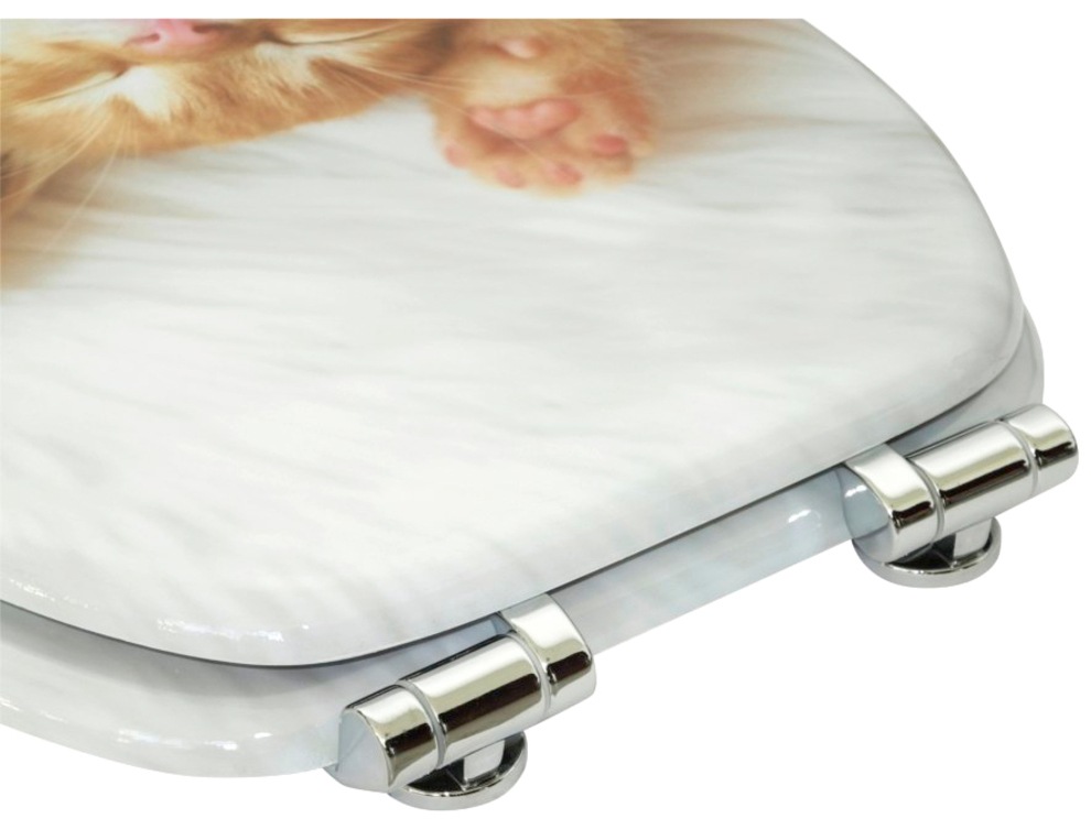 Sanilo Set d'accessoires de salle de bain »Lilly« bestehend aus WC-Sitz, Badteppich und Waschbeckenstöpsel