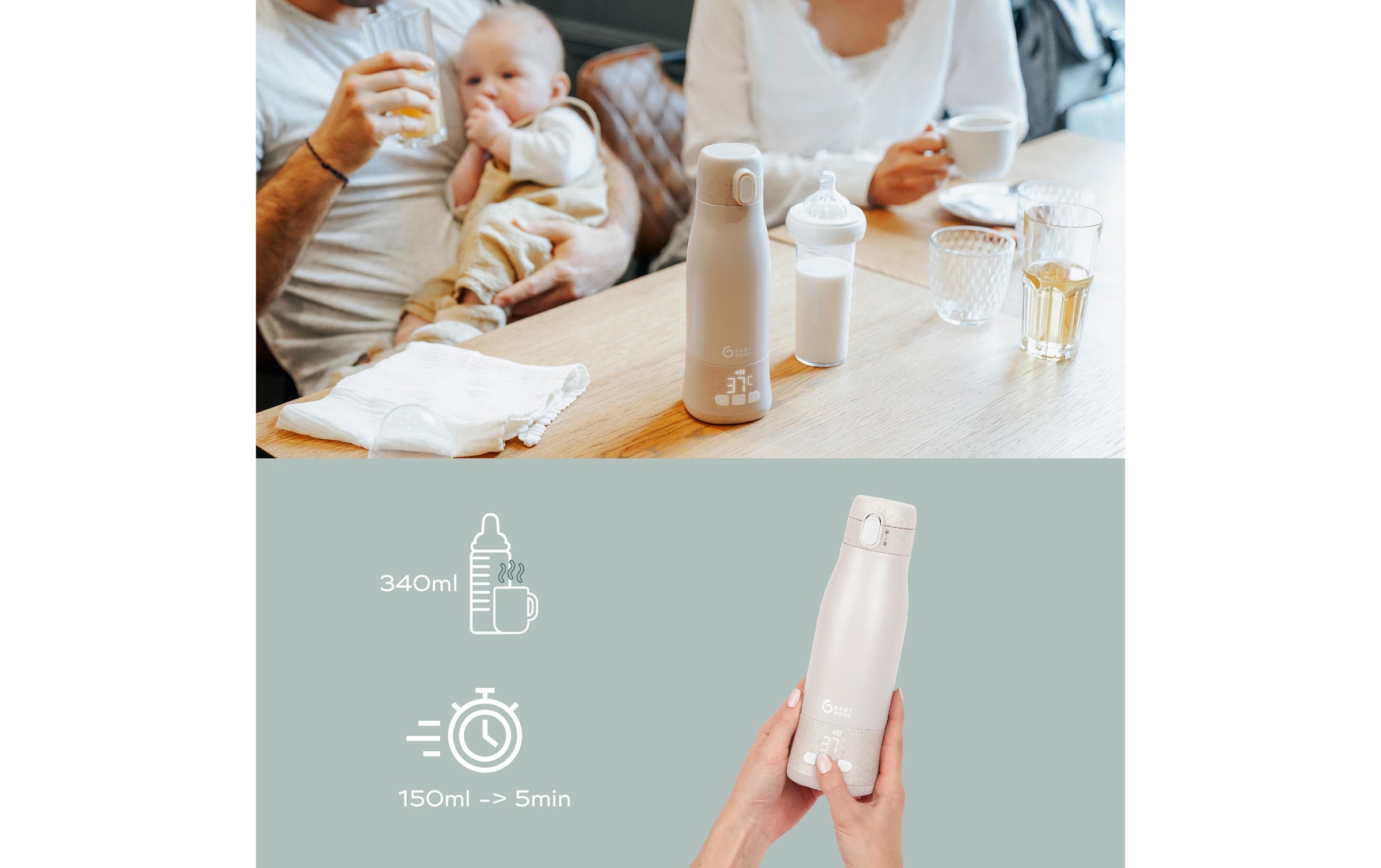 BABYMOOV Flaschenwärmer »Moov & Feed«