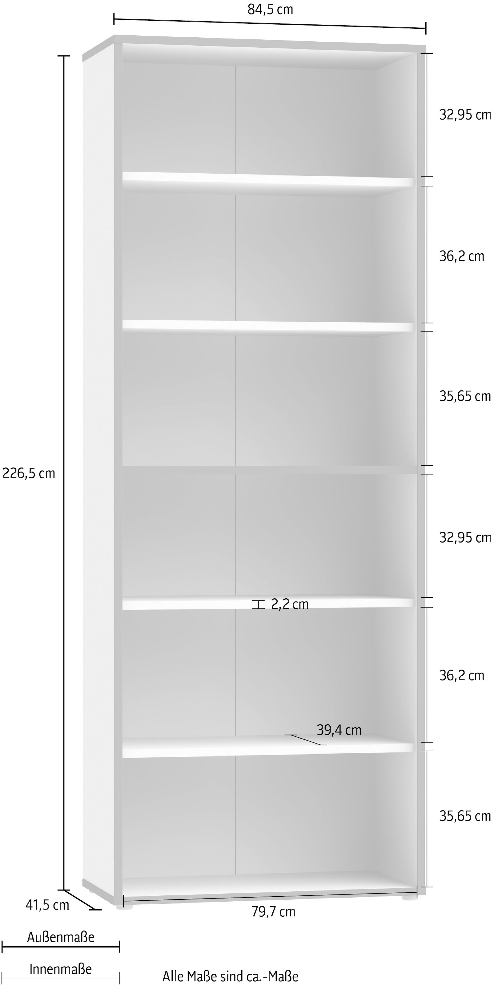 FORTE Étagère à dossiers »Keflav« largeur 84,5 cm