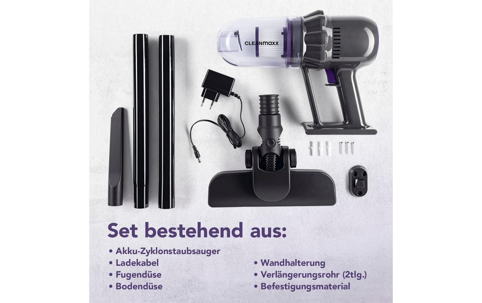 CLEANmaxx Aspirateur à main et à manche sans fil »14,8 V«