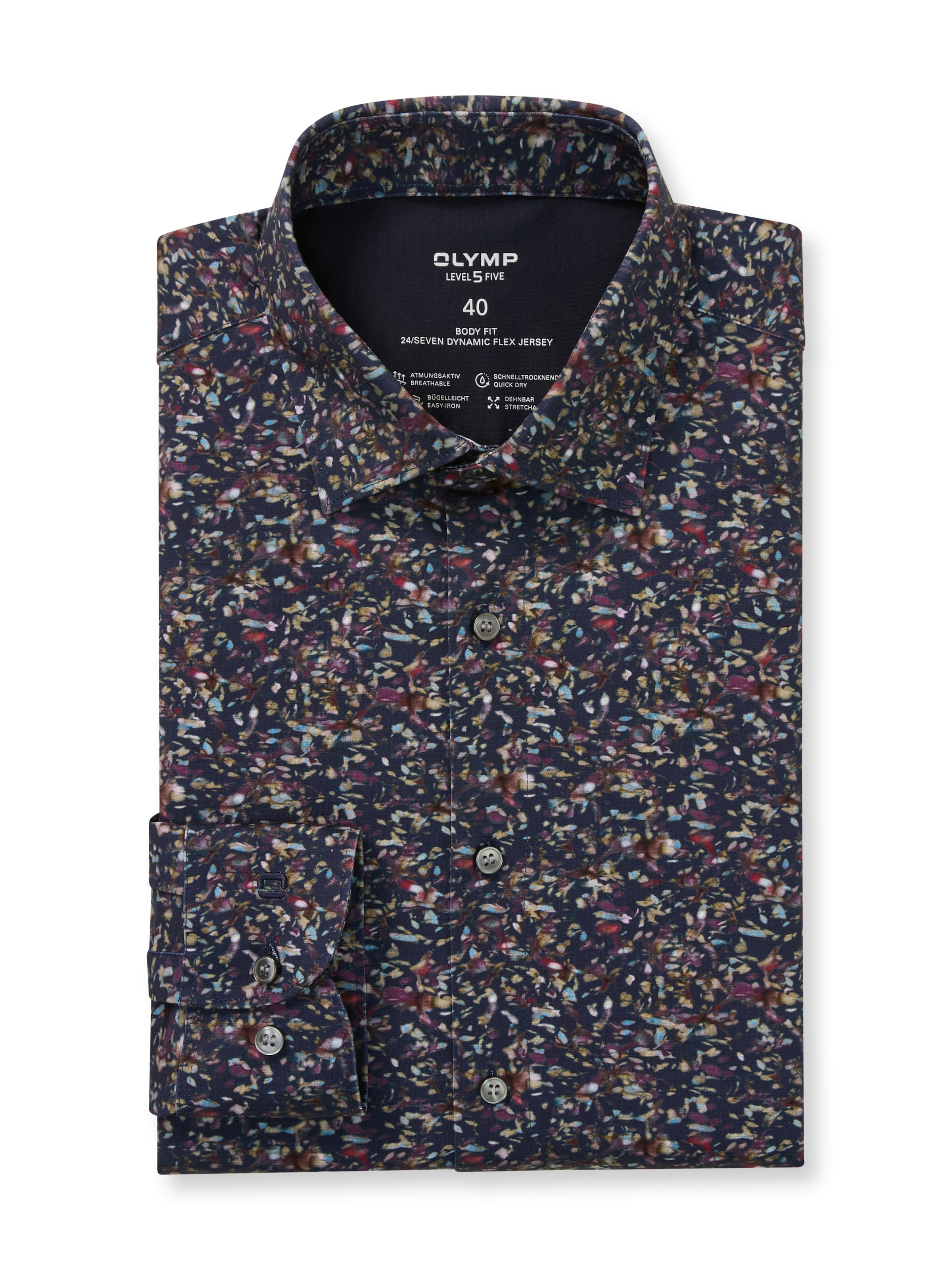 OLYMP Chemise à manches longues »Level Five 24/Seven« Businesshemd, body fit, Kentkragen, bügelleicht