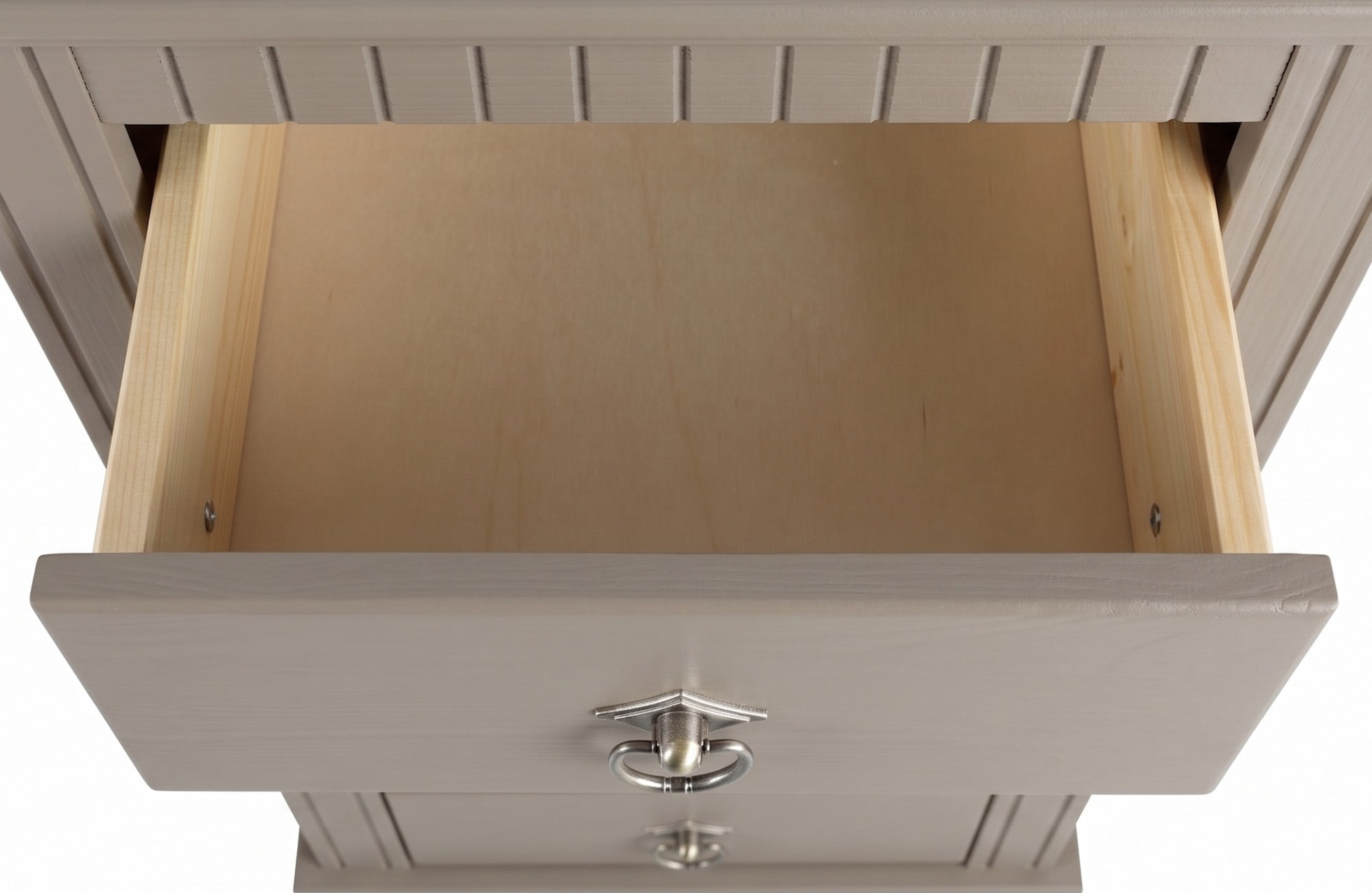 GOODproduct Commode »Rustic« largeur 48 cm, en pin massif, 5 tiroirs, certifié FSC®