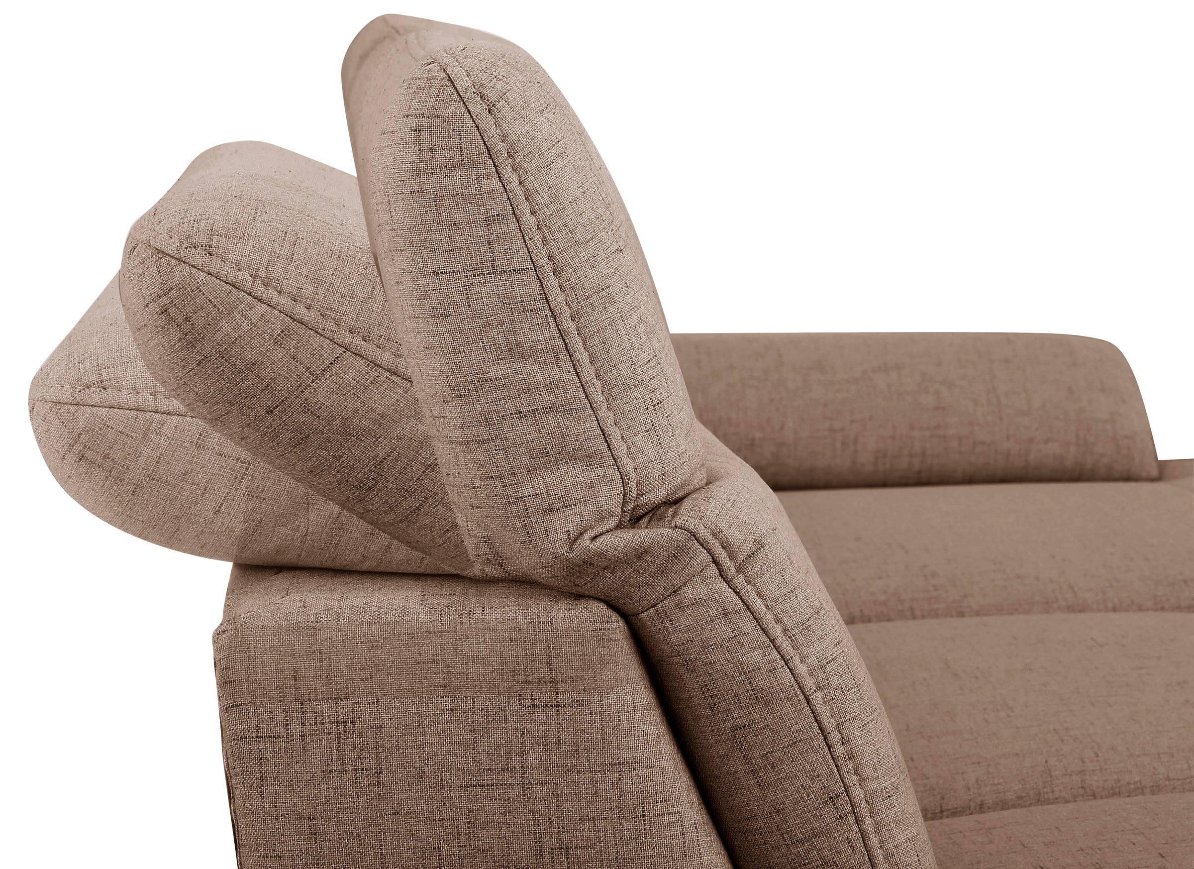 Home affaire Ecksofa »Mauritius L-Form« mit Kopfteil- und Armlehnverstellung, mit Bettfunktion und Bettkasten