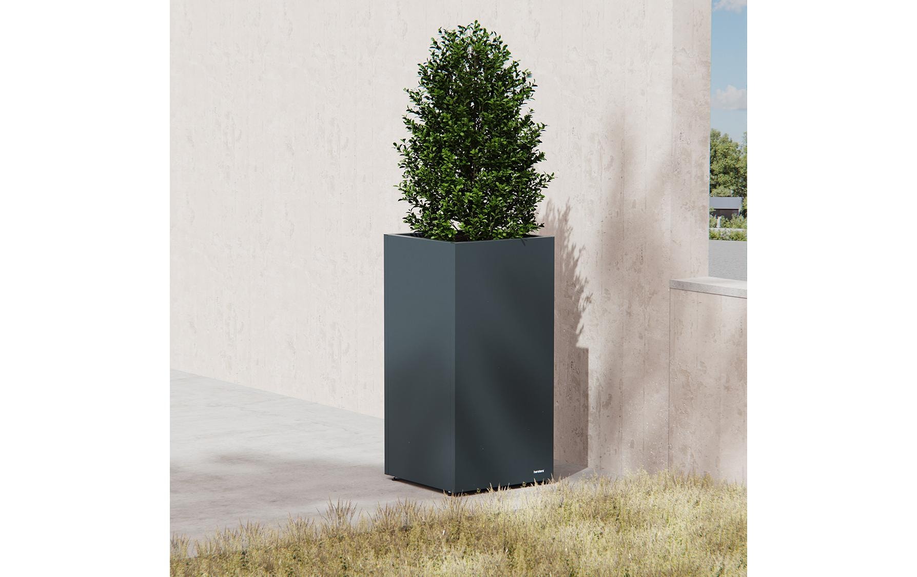 Herstera Garden Bac à plantes »Metall Säulen 50 x 50 x 100 cm«