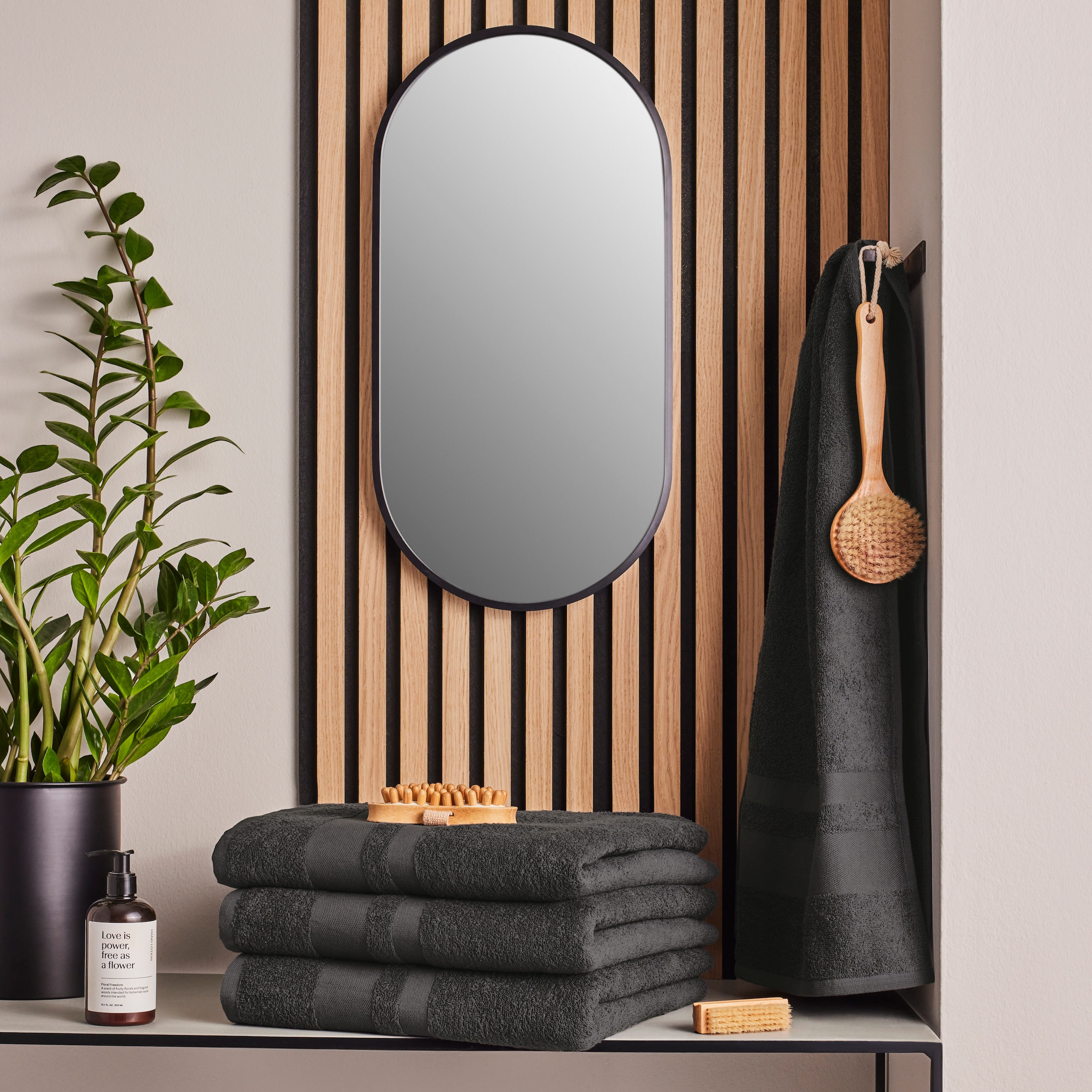 my home Duschtücher »Vanessa, als Set und Serie erhältlich, 4 Duschtücher, 70x140cm« Handtücher mit Bordüre, 100% Baumwolle, einfarbig, weich