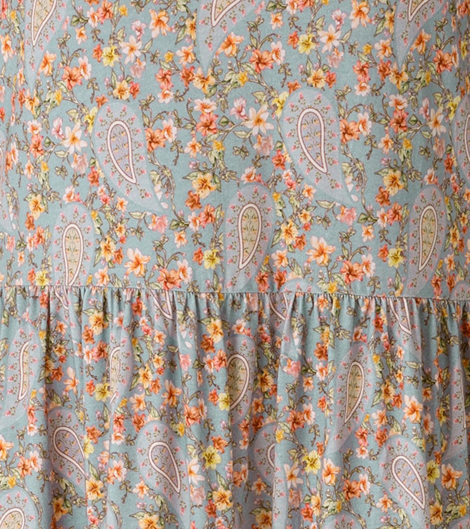 Aniston CASUAL Robe d'été mit romantischem Blumendruck und Paisley-Muster - NEUE KOLLEKTION