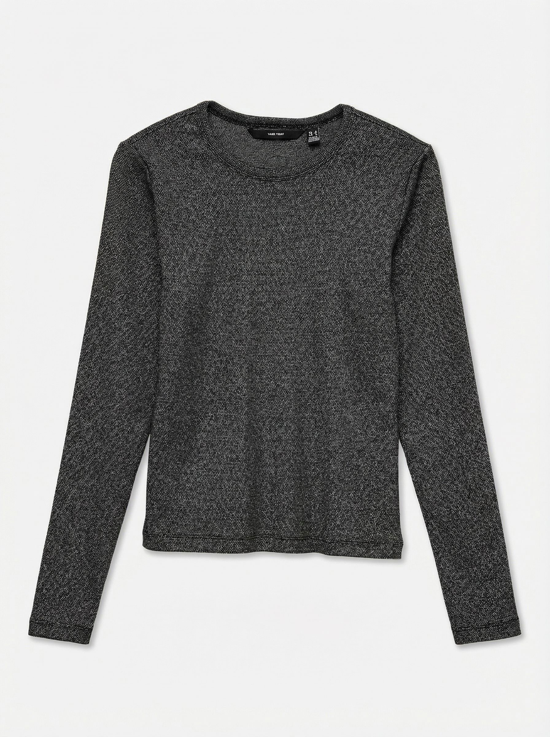 Vero Moda T-shirt à manches longues »VMCHLOE LUREX LS SHORT TOP JRS NOOS« Baumwollmischung,  Glitzer-Effekt