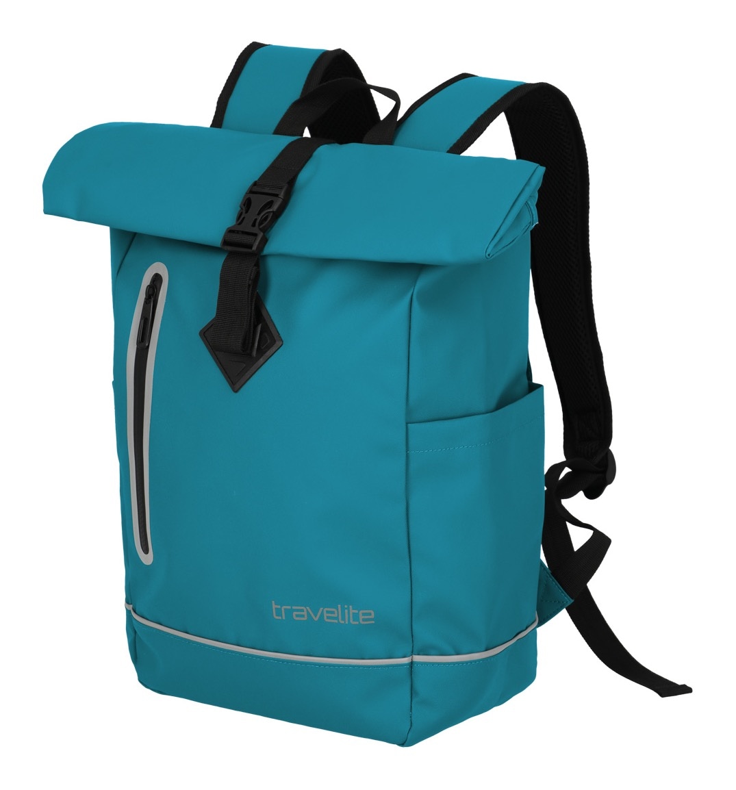 travelite Freizeitrucksack »BASICS Roll-Up Rucksack aus Plane« mit variablem Roll-Up-Verschluss