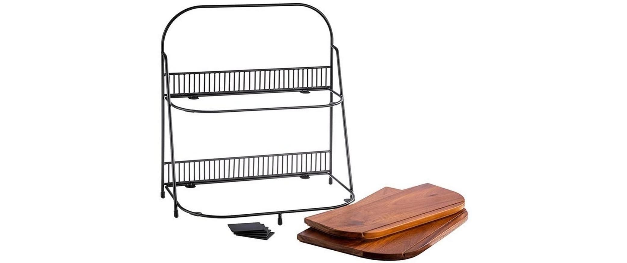 APS Etagere »2-stufige Etagere« ermöglicht platzsparende und versch. Präsentationsmöglichkeiten