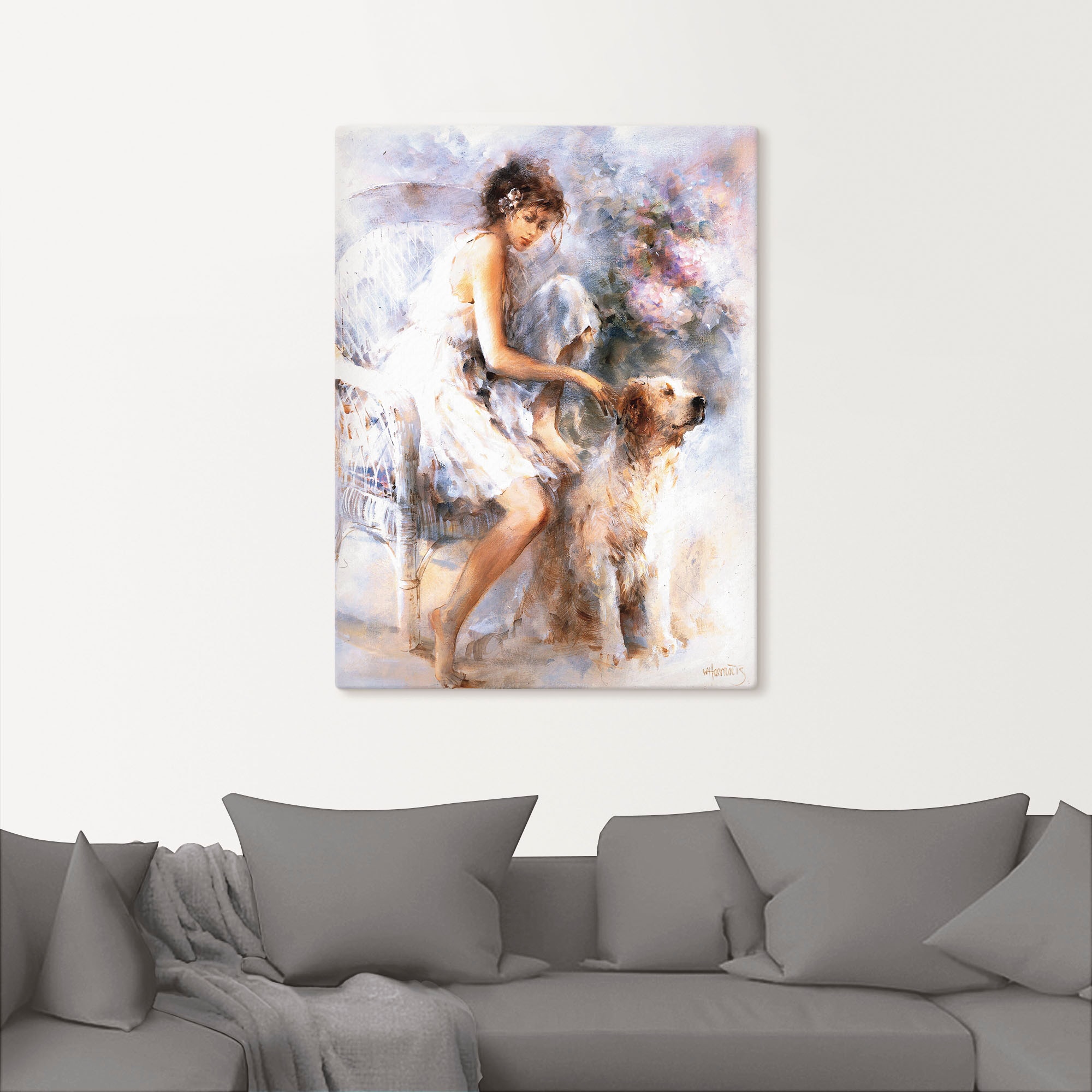 Artland Leinwandbild »Freunschaft« Frau 1 Stk. tlg. auf Holzrahmen gespannt