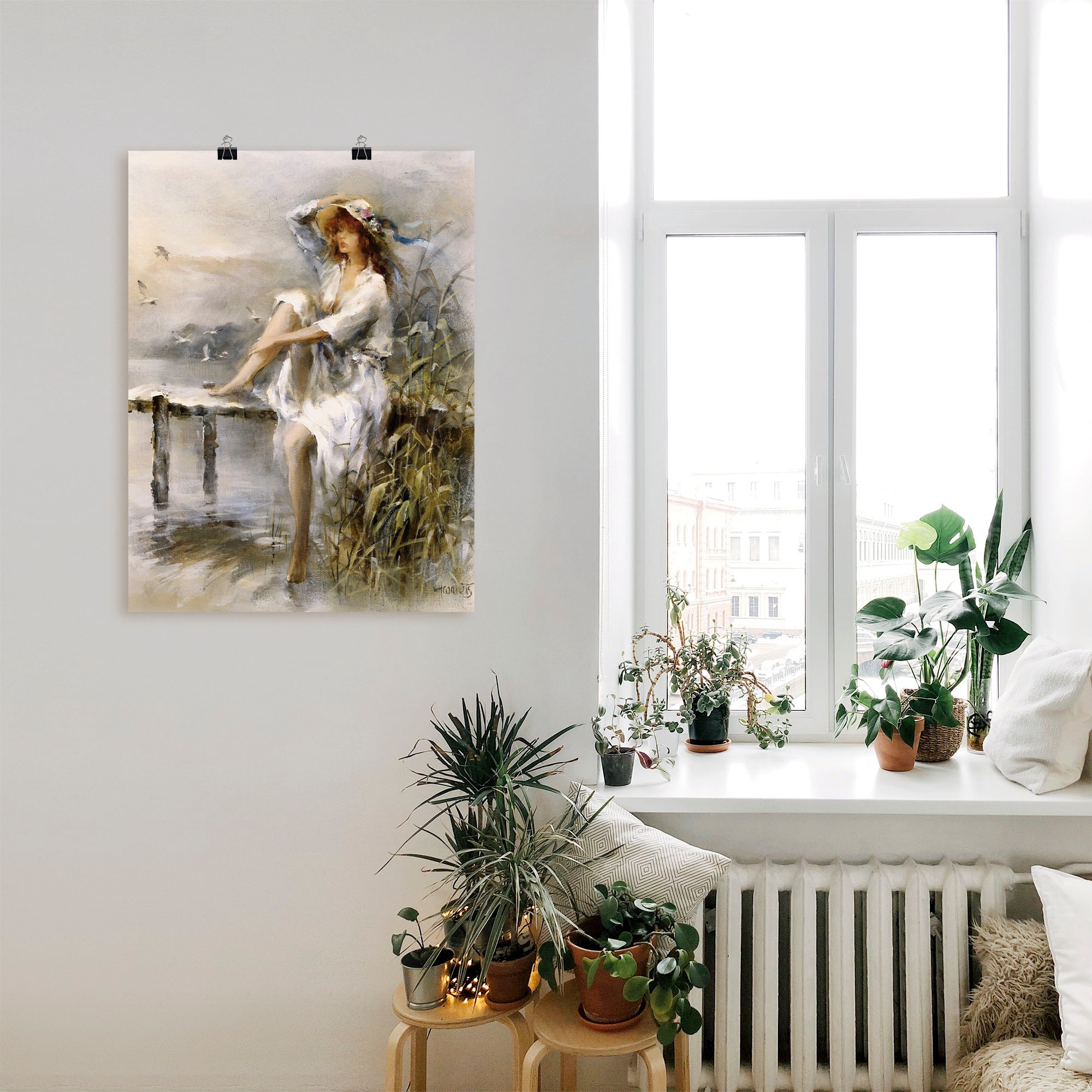 Artland »Wasserseite« Frau 1 Stk. tlg. als Leinwandbild, Poster in verschied. Grössen