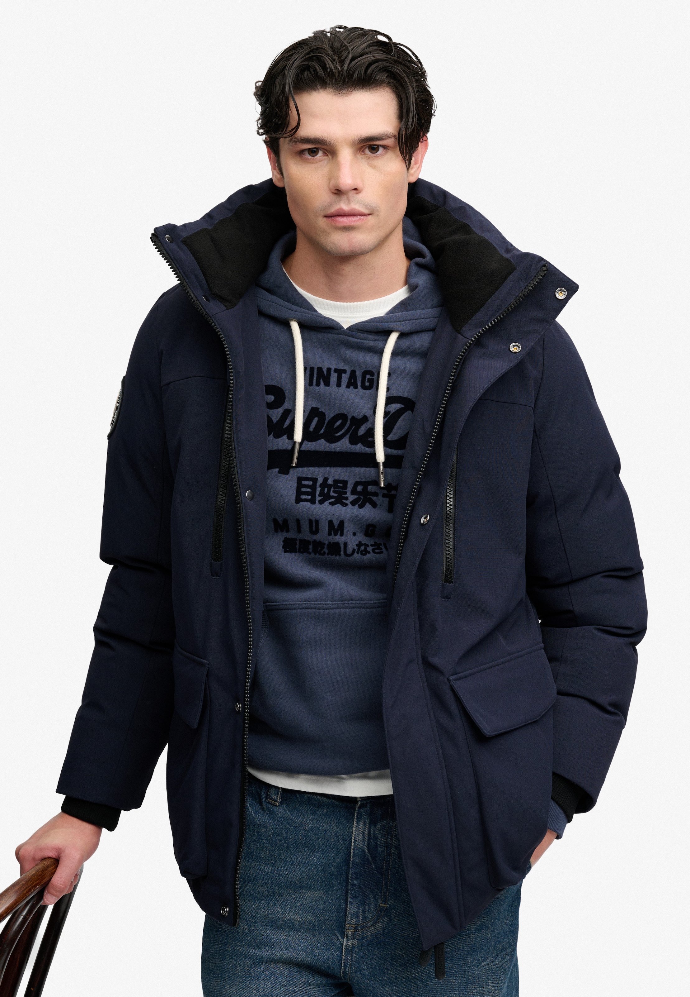 Superdry Parka »CITY PARKA« mit Kapuze Kunstfaser, loose fit