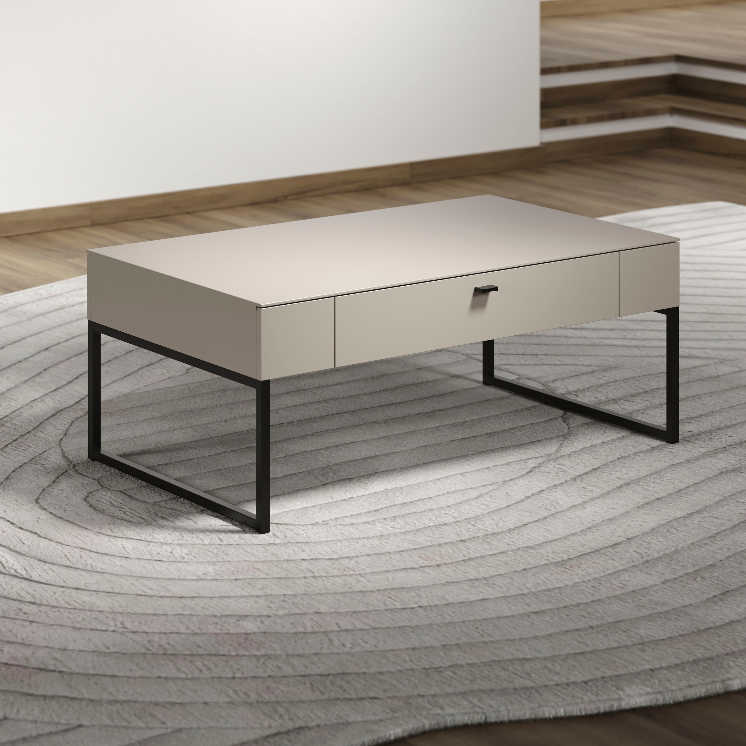 PLACES OF STYLE Couchtisch »San Pedro« 1 Stk. tlg. Couchtisch mit 1 Schub.K, Soft-Close & Unterflurauszug 110/68/45 cm