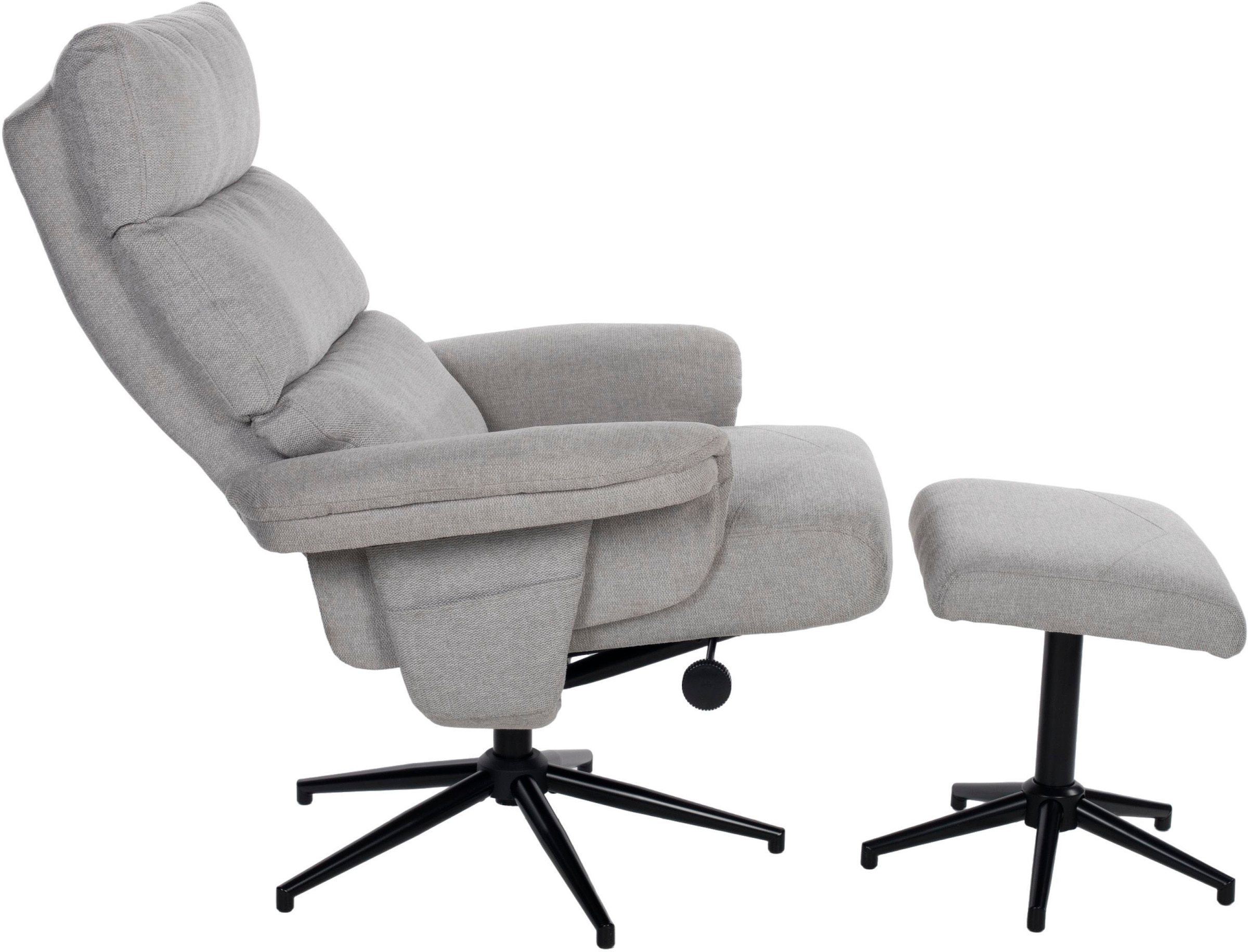 Duo Collection TV-Sessel »Zalea« mit Hocker und Relaxfunktion, 360 Grad drehbar