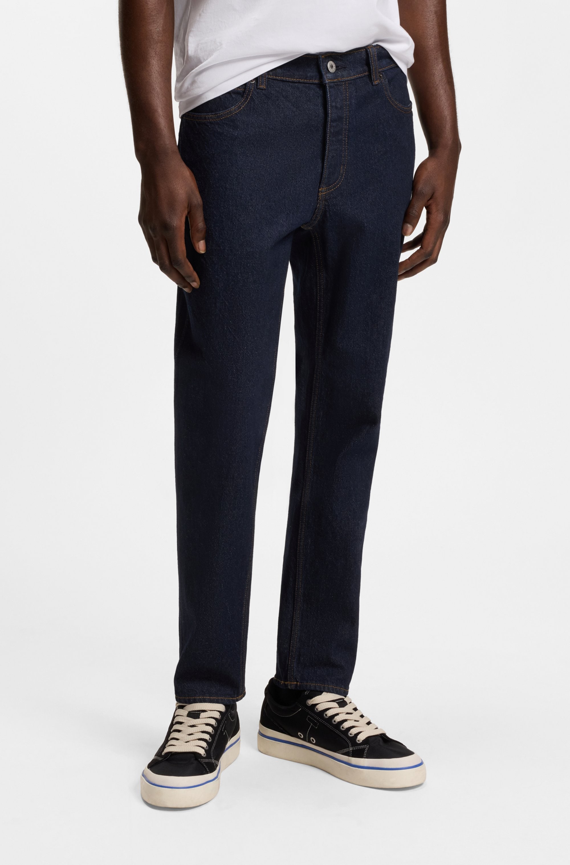 HUGO Blue Jeans taille basse »Brody« mit Stone-washed-Finish