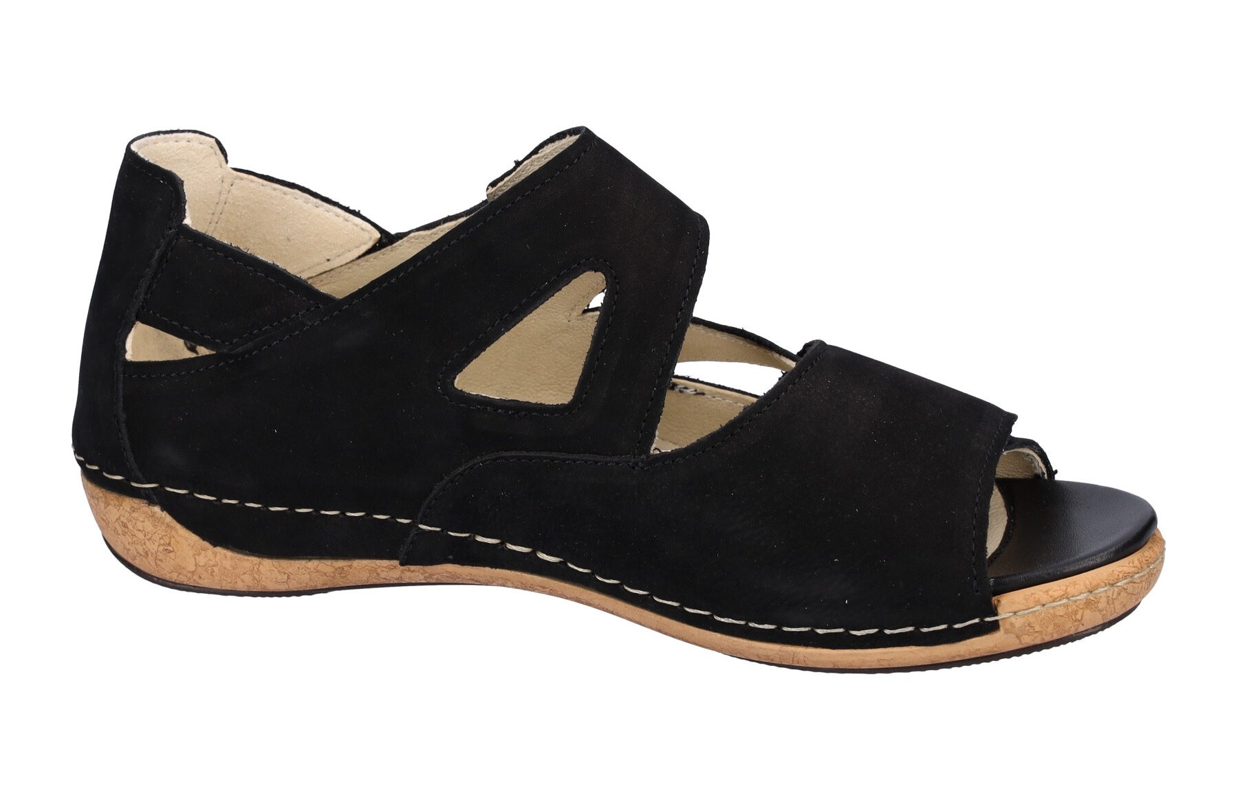 Waldläufer Sandale »HELIETT«  , sandale compensée, chaussure d'été, chaussure confortable, fermetures velcro, largeur H