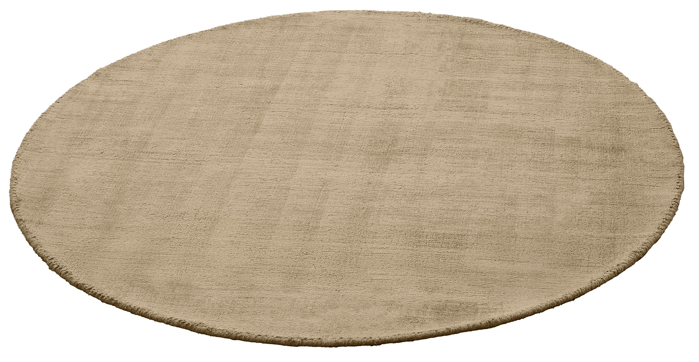 my home Tapis »Shirley, handgewebter Viskose-Teppich, farblich changierend« Rond 12 mm Höhe Handweb Teppiche, Wohnzimmer, Schlafzimmer, Esszimmer