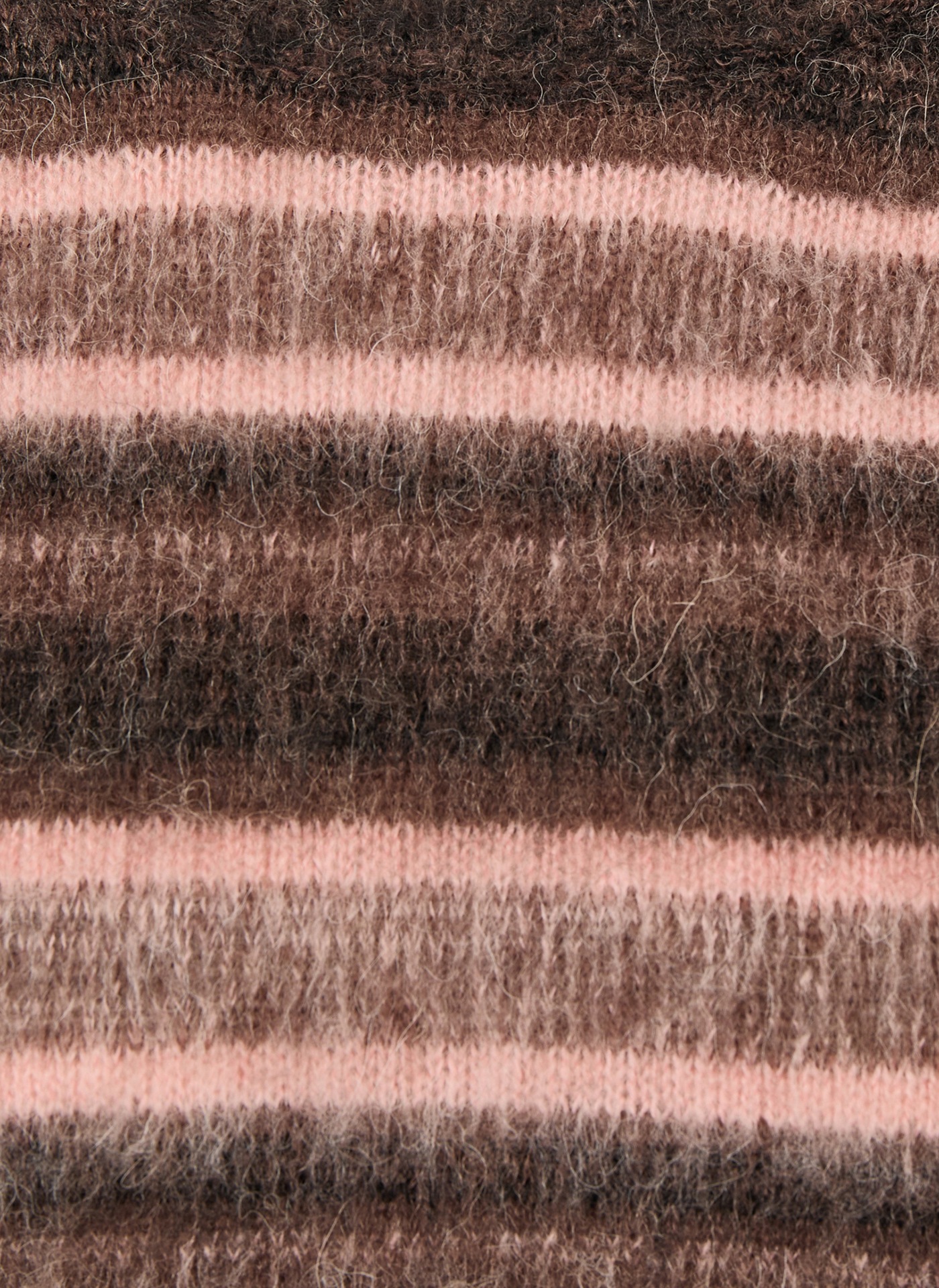 Rabe Pull en laine Langarm im Streifenlook / mit Wolle