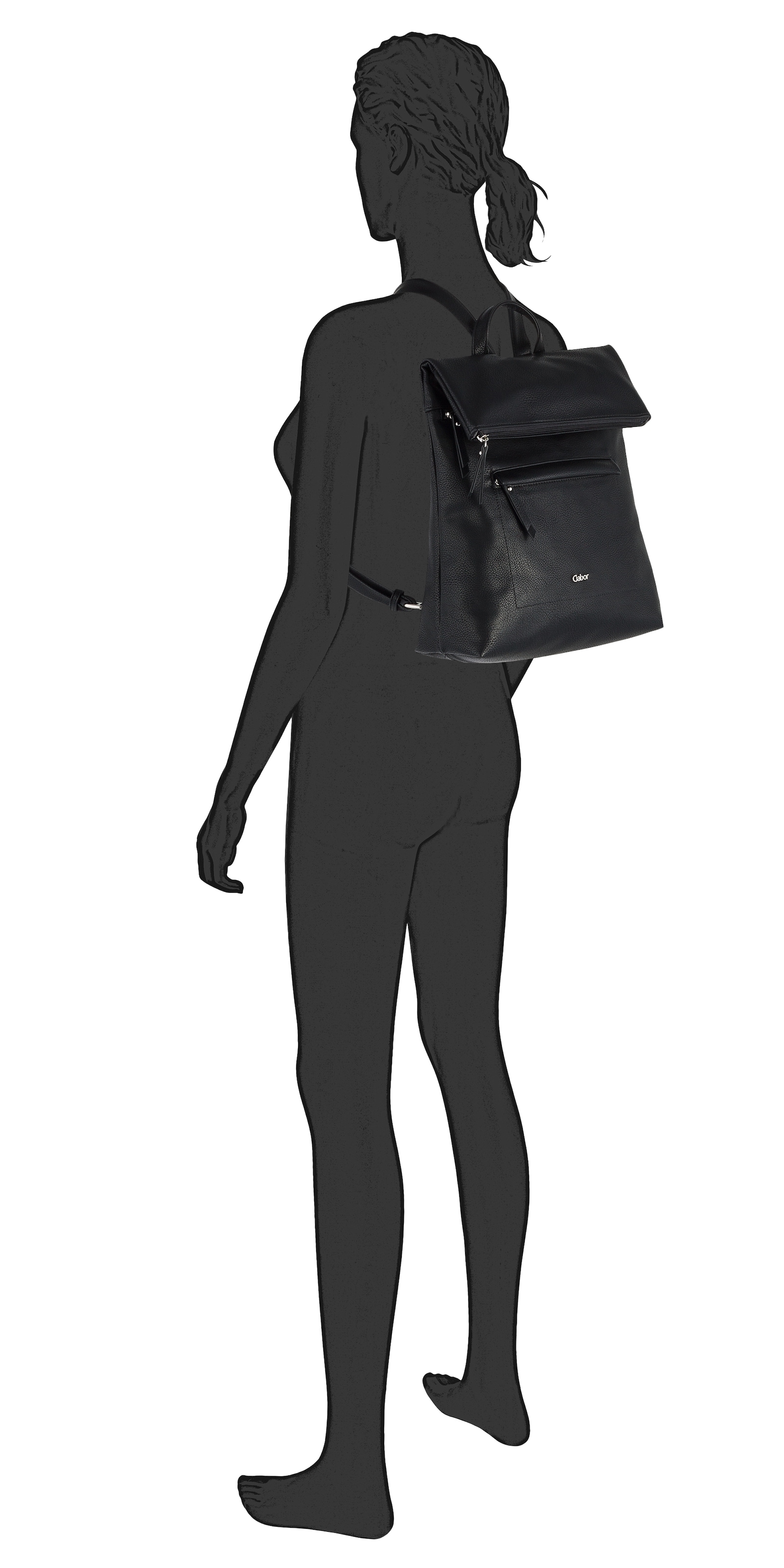 Gabor Sac à dos »Mina« aus weichem leichten Lederimitat, lässig im praktischen Format