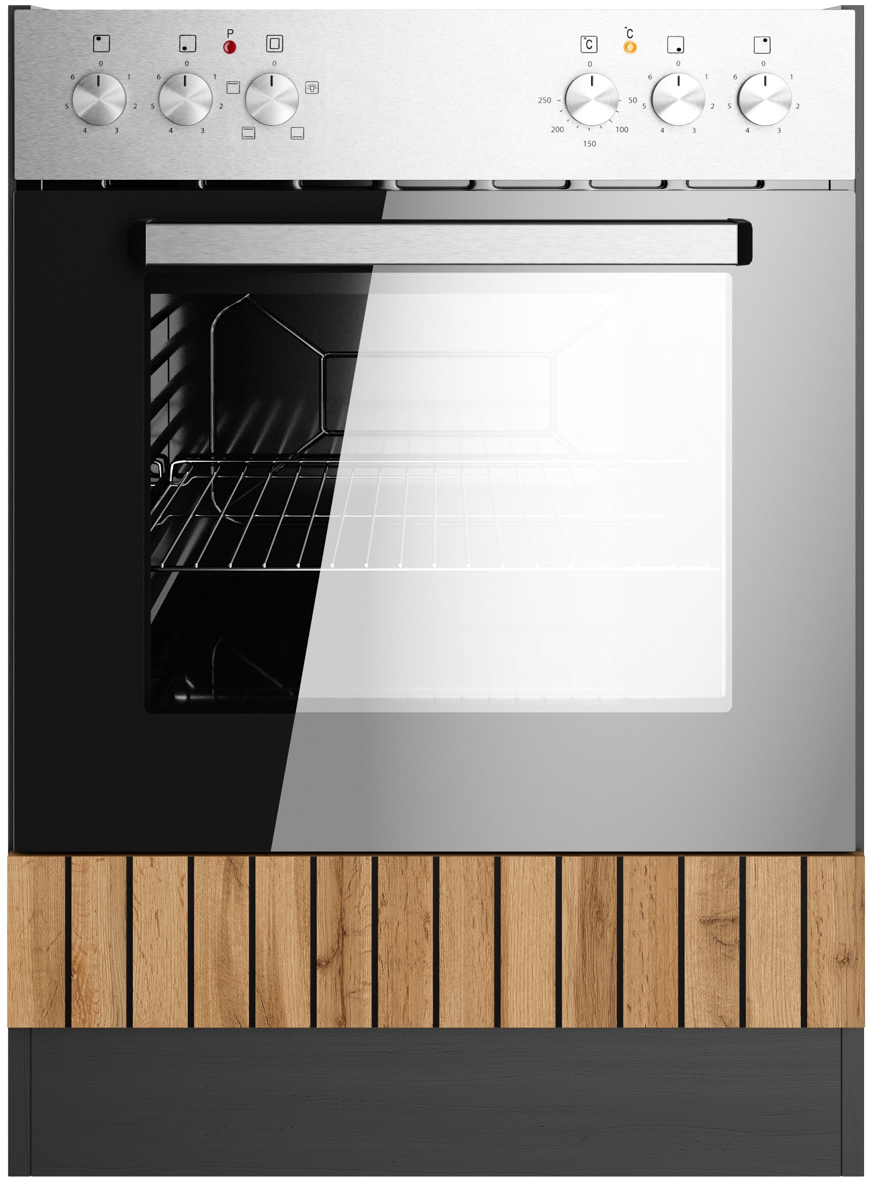 KOCHSTATION Armoire encastrée pour cuisinière »KS-Lagos« largeur 60 cm, compatible avec tous les ensembles de cuisinières standardisés