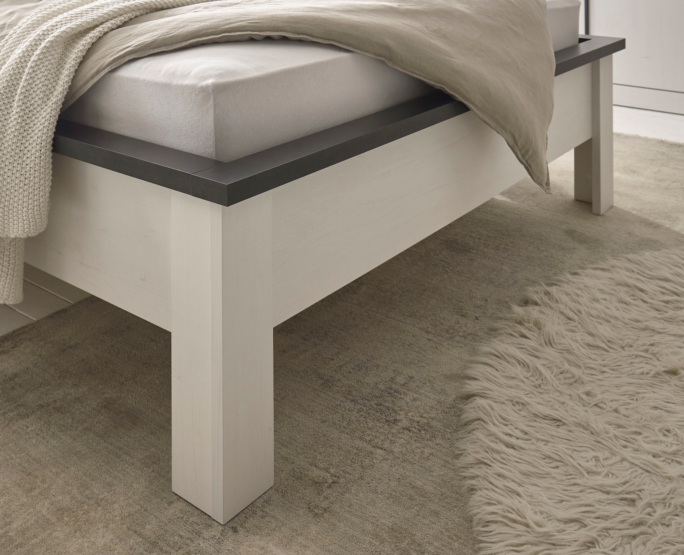 Home affaire Ensemble de chambre à coucher »SHERWOOD« 6 cuis tlg. Liegefläche 180x200cm, Schrank 3-trg. 201cm breit