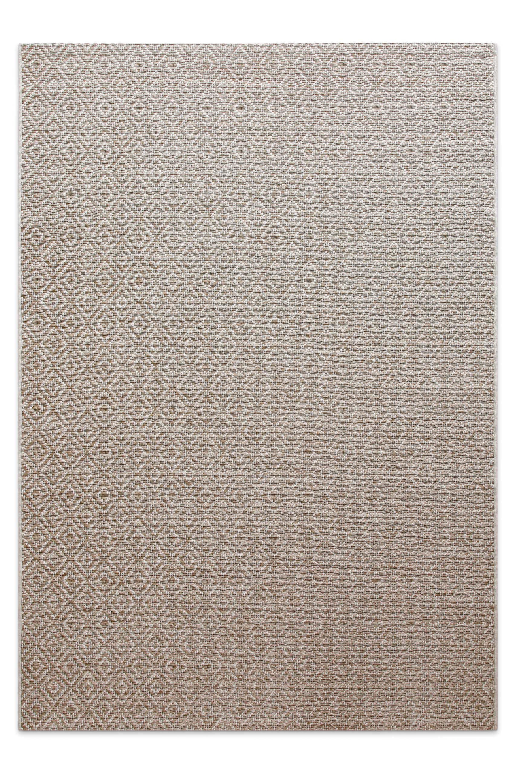 Wecon home Tapis »Miami Beach« Rectangulaire 5 mm Höhe In- & Outdoor Teppich, wetterfest, modernes Rauten Muster, Balkon