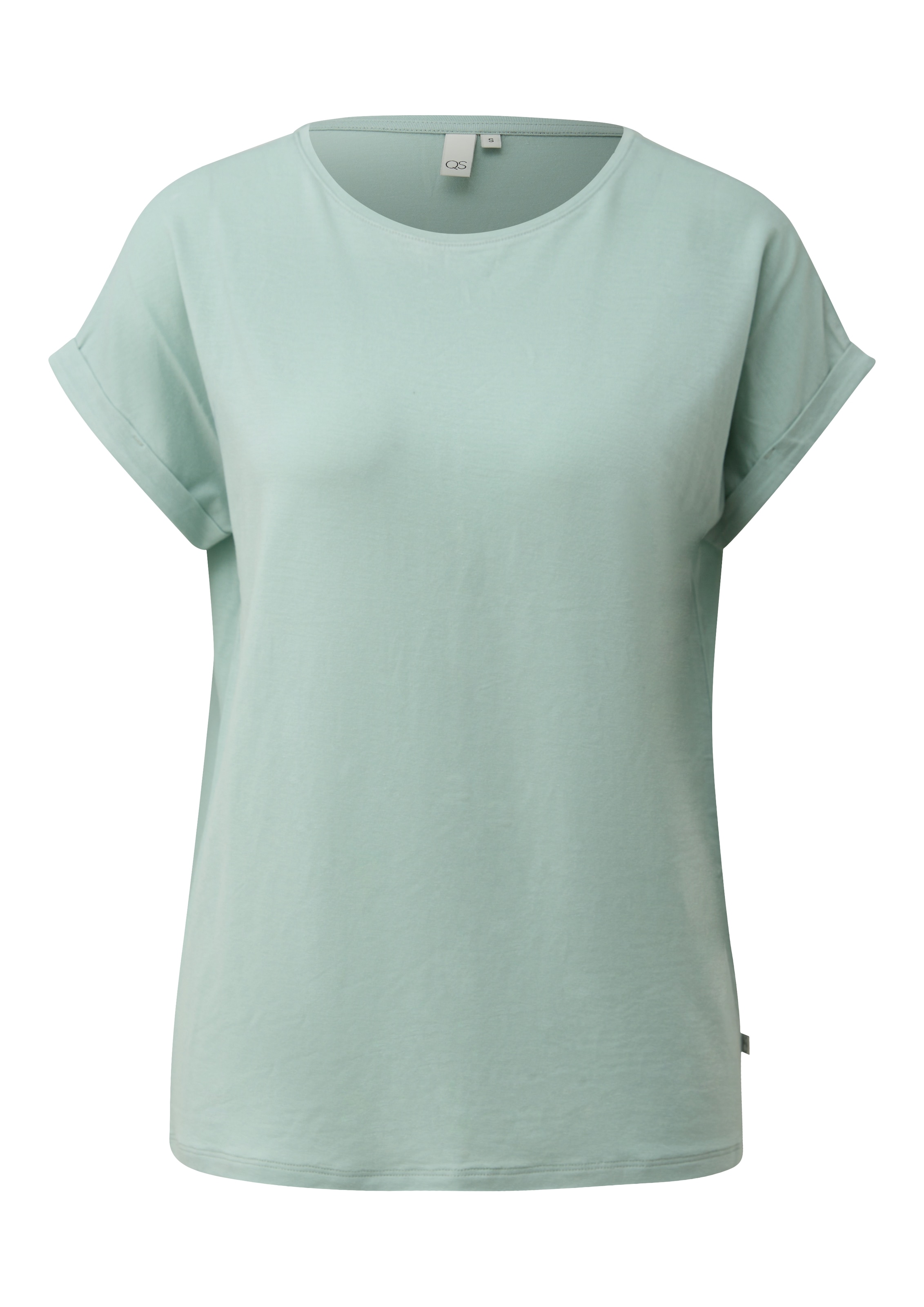 QS Kurzarmshirt mit Ärmelaufschlag