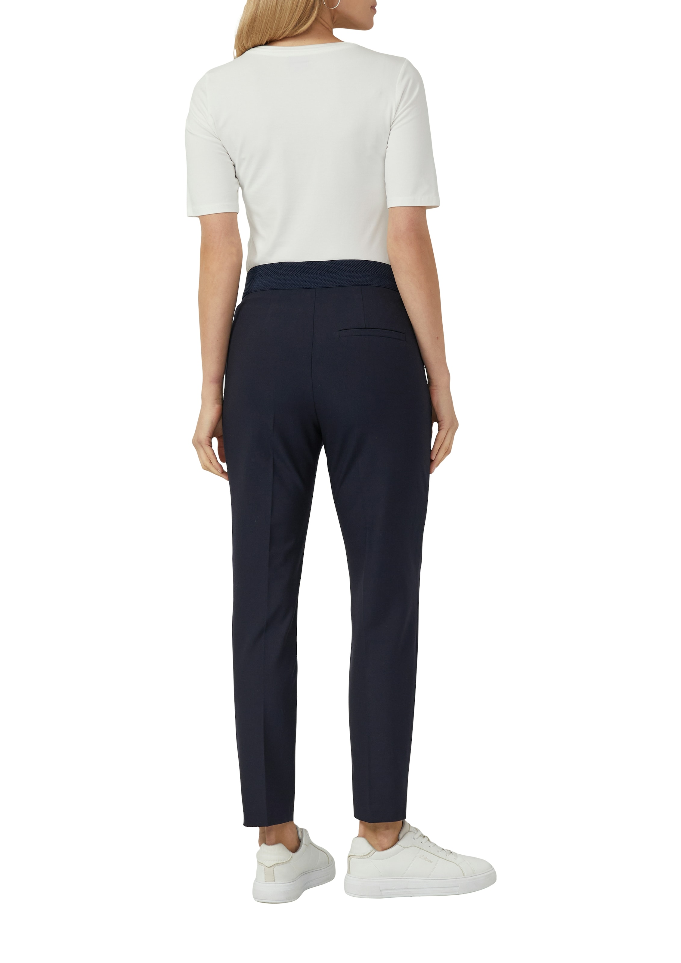 s.Oliver BLACK LABEL Stoffhose  mit schmalem Bein, Viskose-Stretch