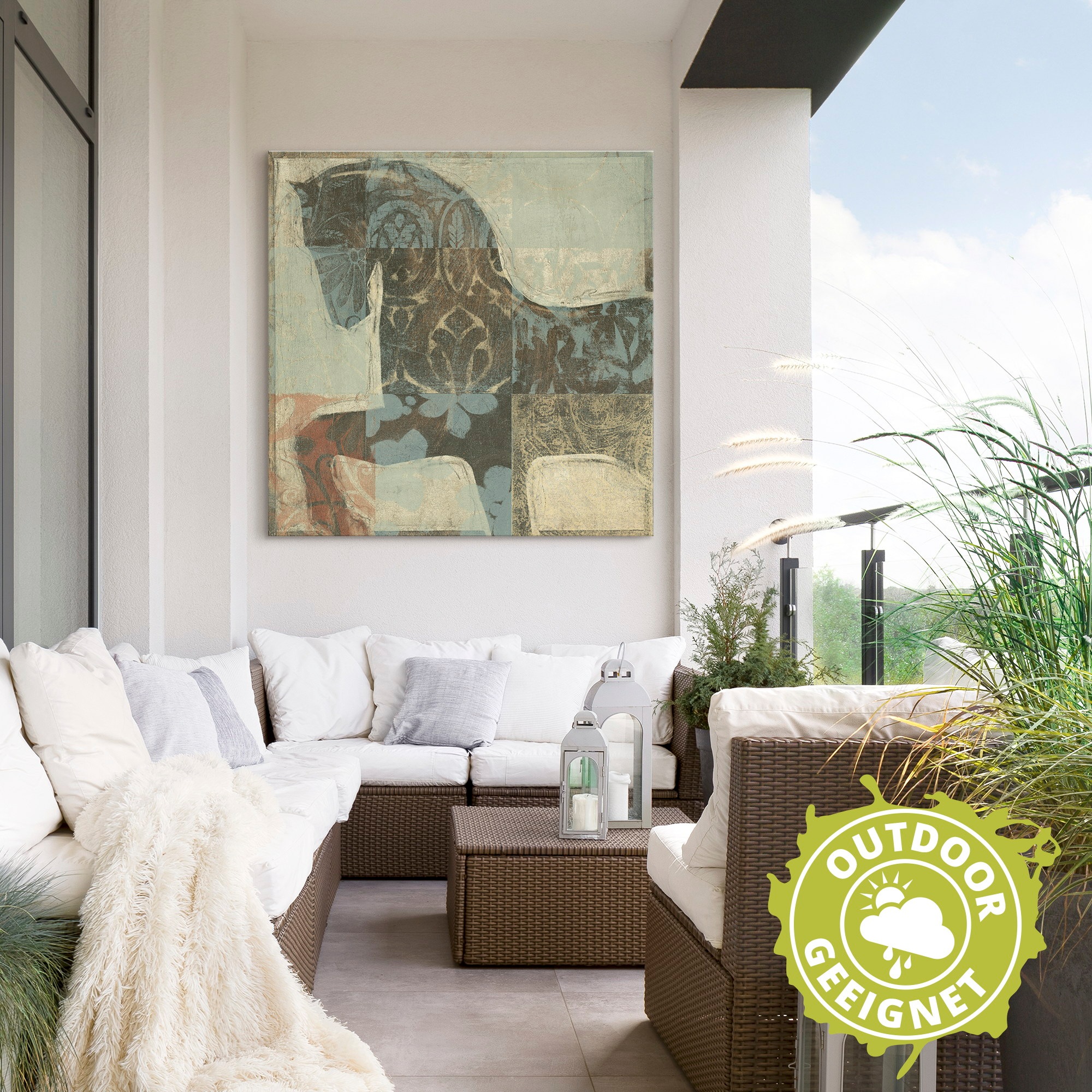 Artland Fresque murale »Gemustertes Pferd I« 1 cuis tlg. als Alubild, Leinwandbild in verschied. Grössen