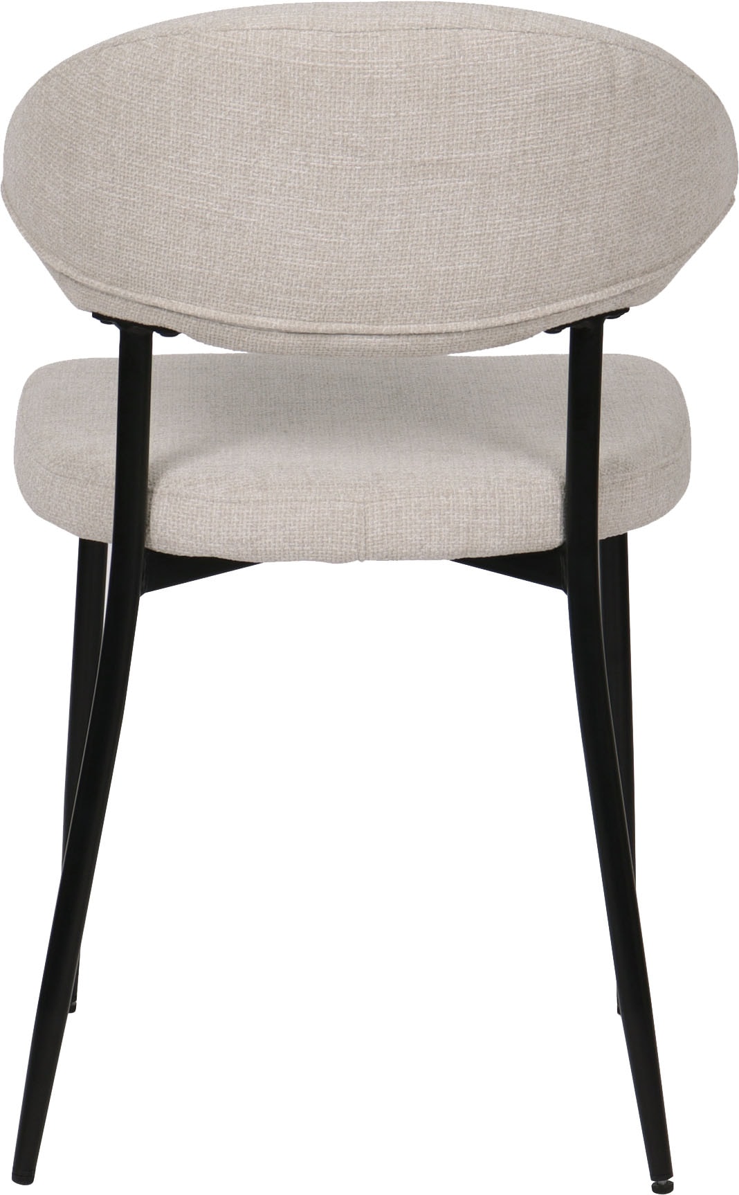 SIT Chaise à 4 pieds »Odessa 2er-Set Polsterstühle mit Strukturstoff & Metallgestell« (Ensemble) 2 cuisTissu structuré Öko-Tex & dossier ergonomiquement arrondi