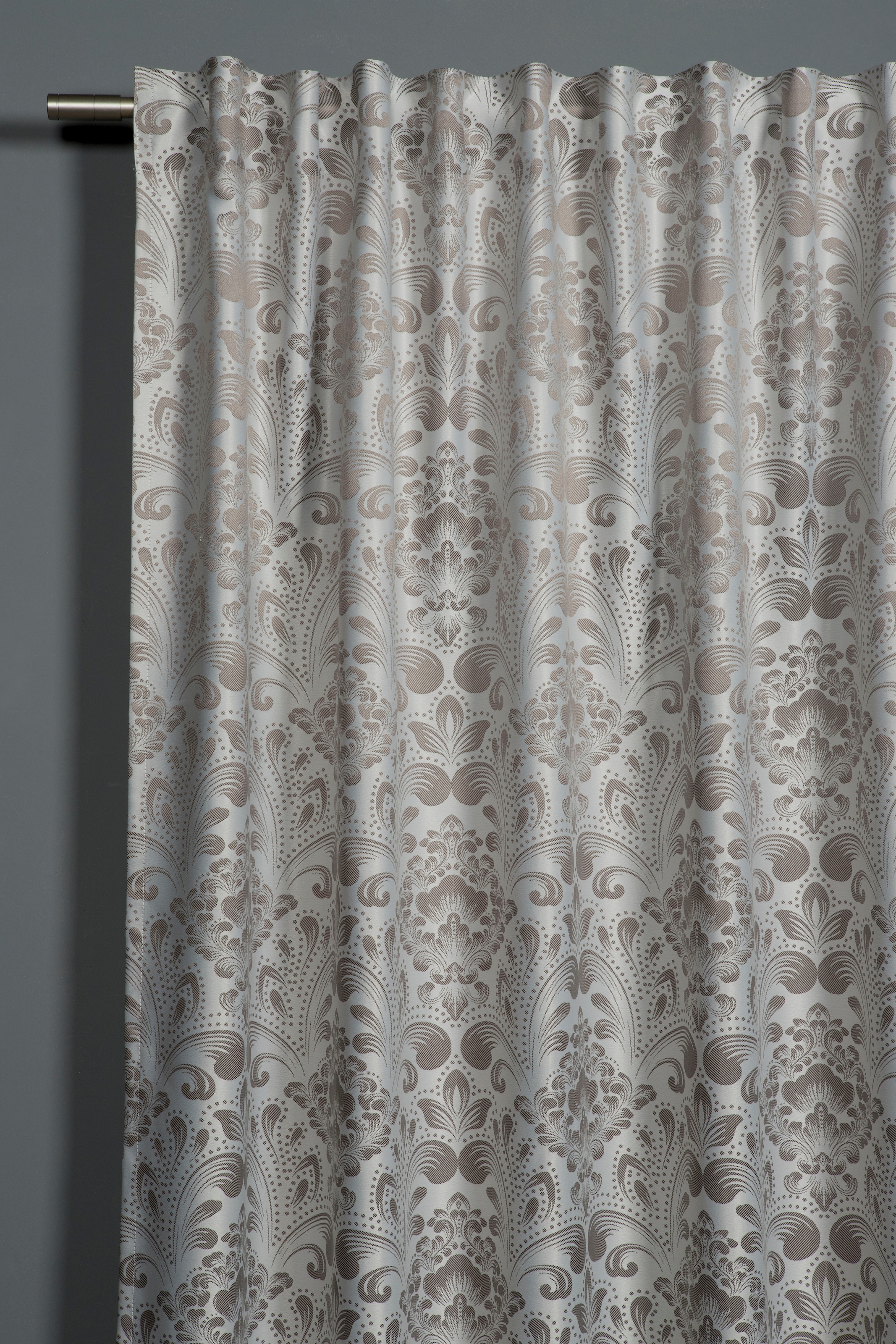 Sehlbach Gardine »Schal Jacquard Ornamente« Schlaufen 1 Stk. tlg. mit Gardinenband und verdeckten Schlaufen