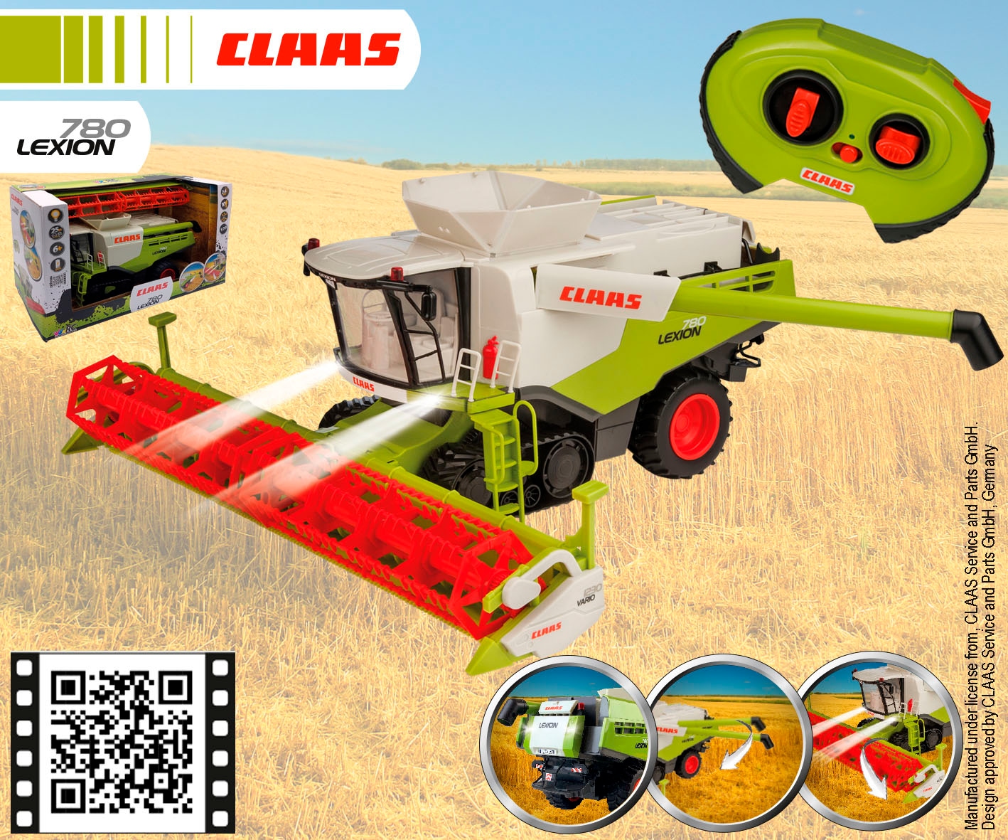 Happy People RC-Traktor »CLAAS Lexion 780 Mähdrescher« mit Fernbedienung und bis zu 25 m Reichweite