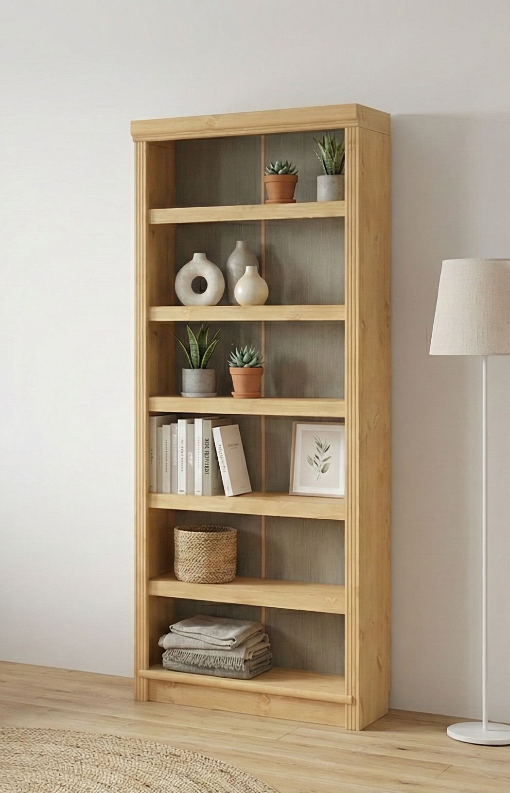 GOODproduct Bücherregal »Soeren Regal B/T/H: 80/29/185 cm, 6 Fächer« aus massiver Kiefer, FSC®-zertifiziert