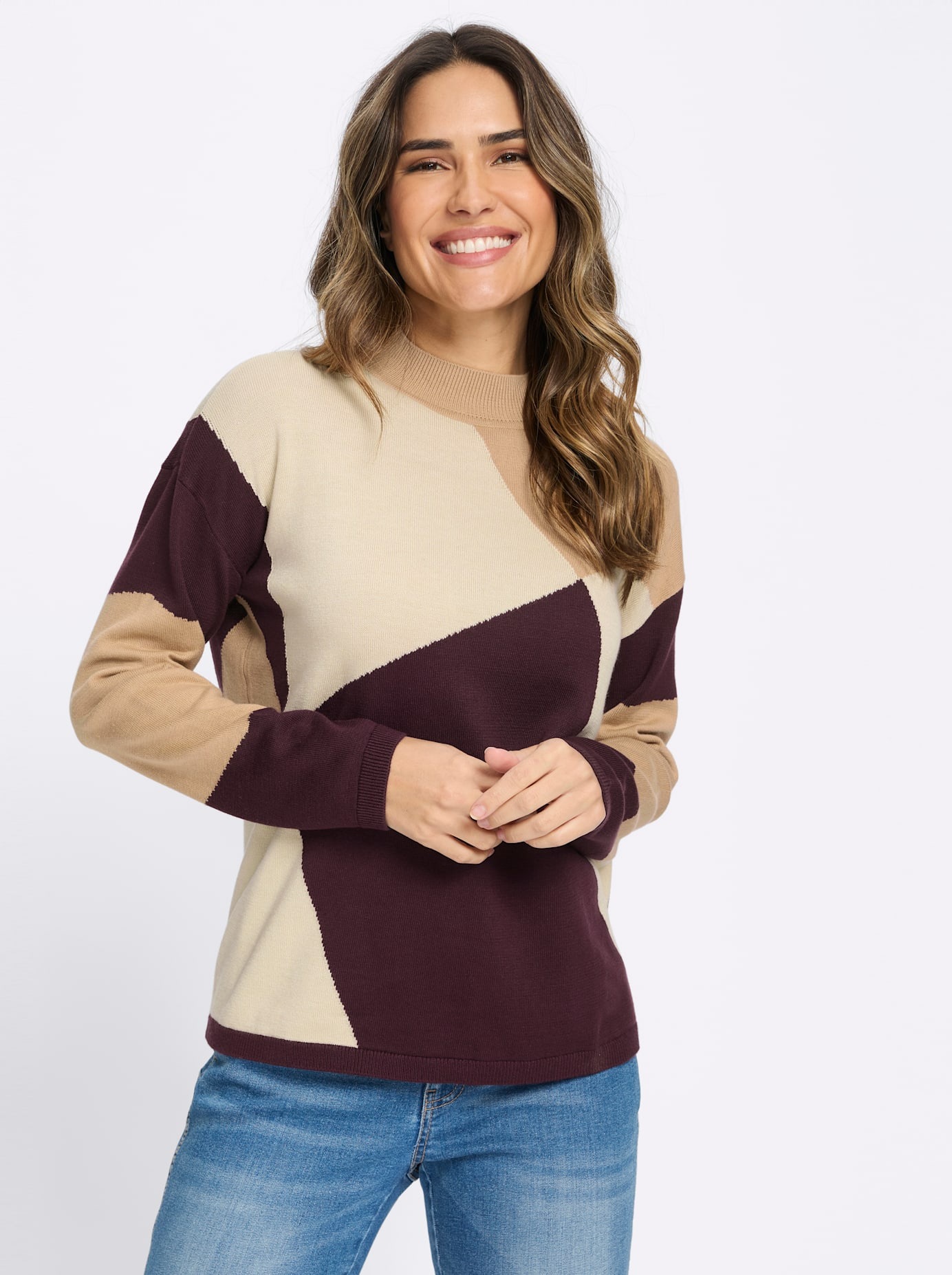 Classic Basics Pull à col montant »Stehkragen-Pullover«