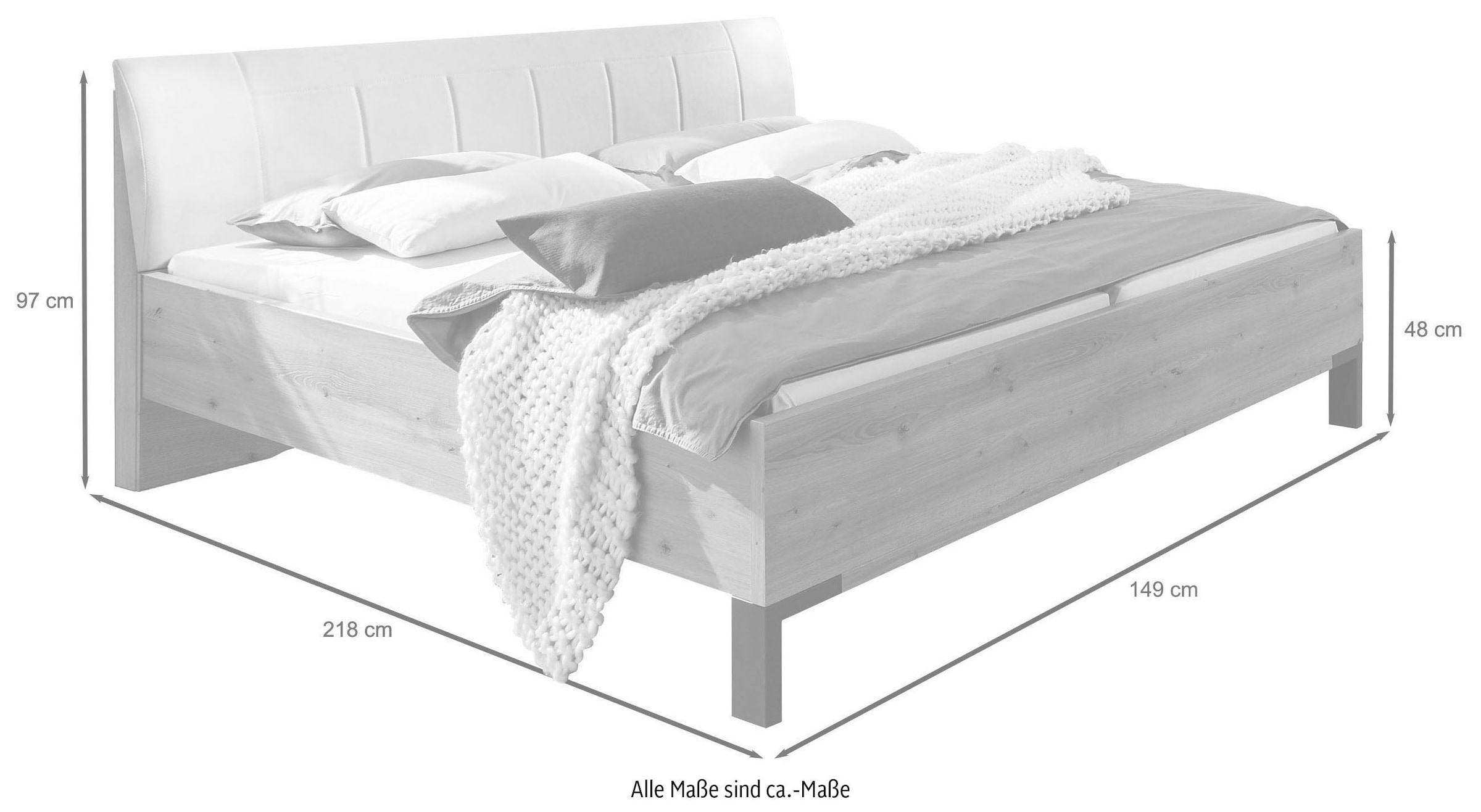 WIEMANN Lit futon »Quito« 4-fach Liegehöhenverstellung