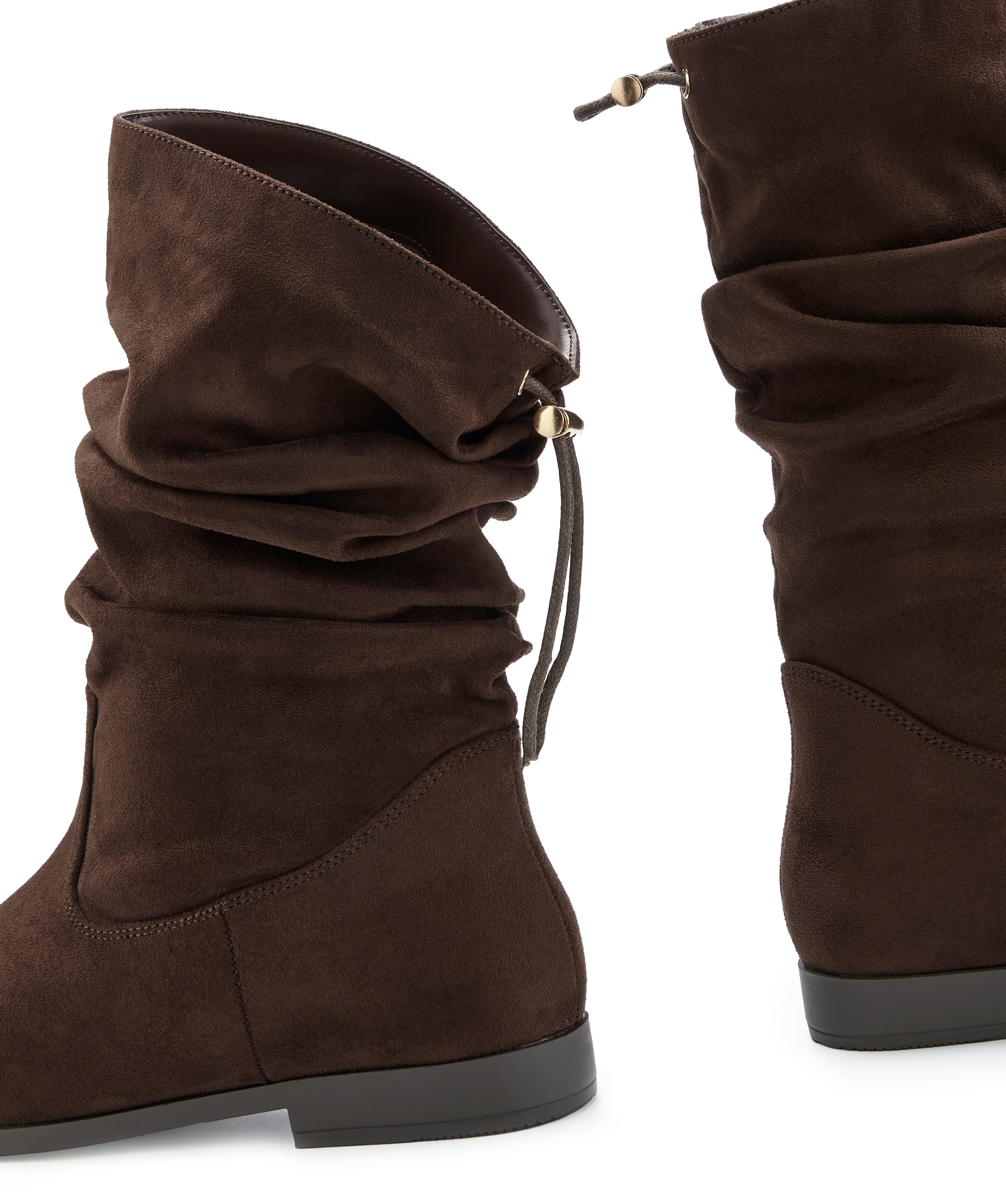 LASCANA Bottes »Stiefelette, Slouchy Boots, Herbststiefelette,«  avec élastique, semelle confortable, intérieur textile VEGAN