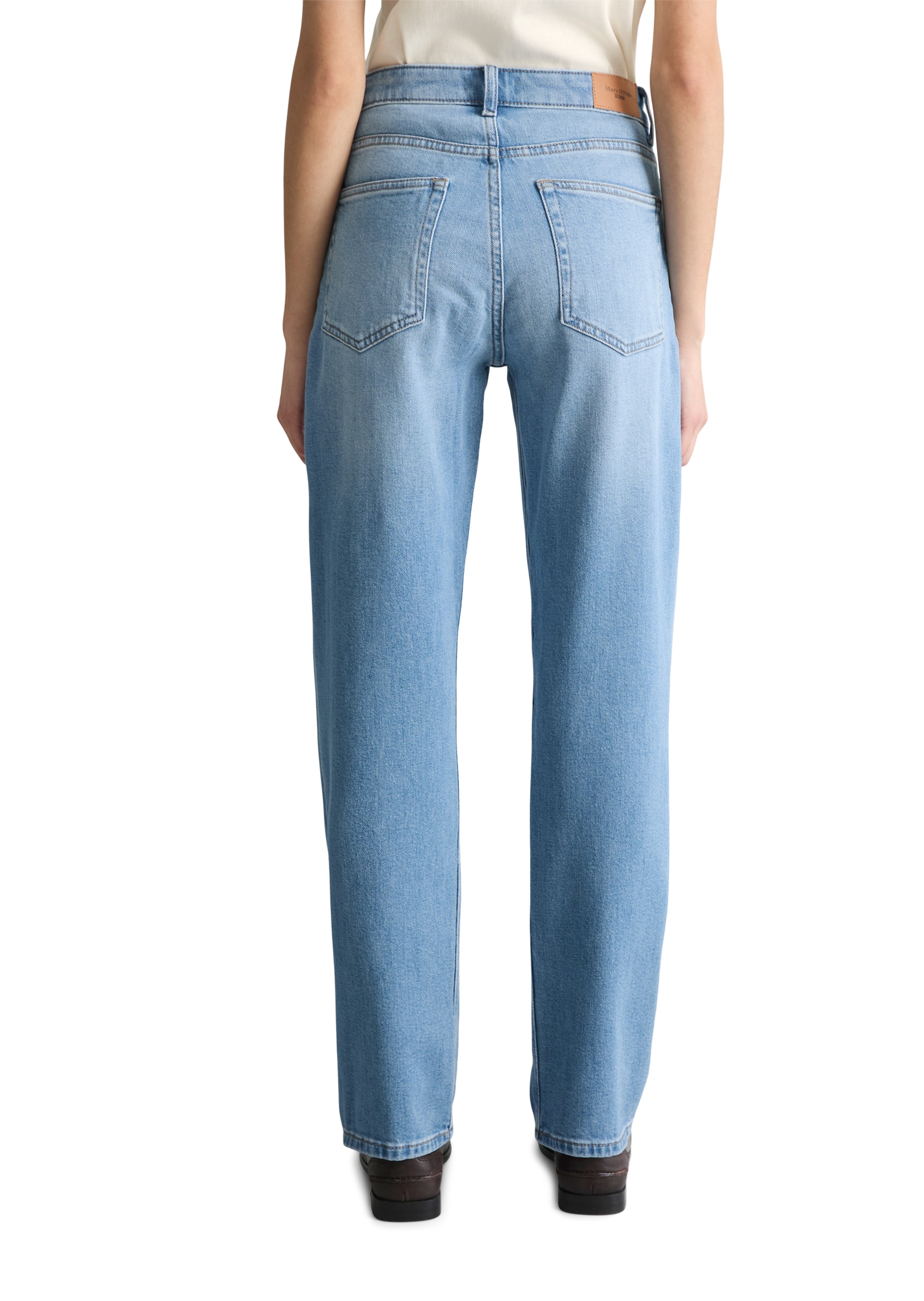 Marc O'Polo DENIM Straight-Jeans Model Olina straight aus weichem Organic Cotton-Lyocell-Mix