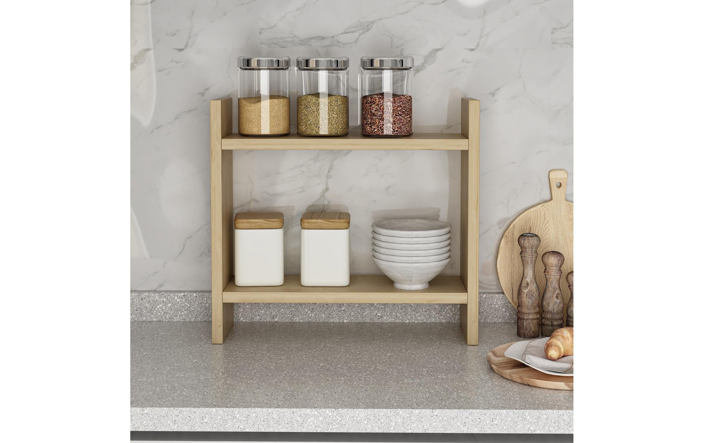 WOODY FASHION Étagère de cuisine »Denver 34 x 10 x 30 cm«