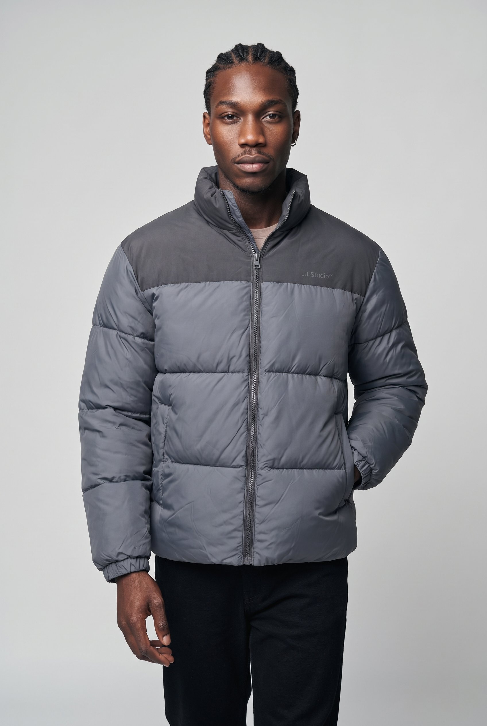 Jack & Jones Veste matelassée »JJRAZE COLLAR STAND PUFFER« fibre synthétique, coupe régulière