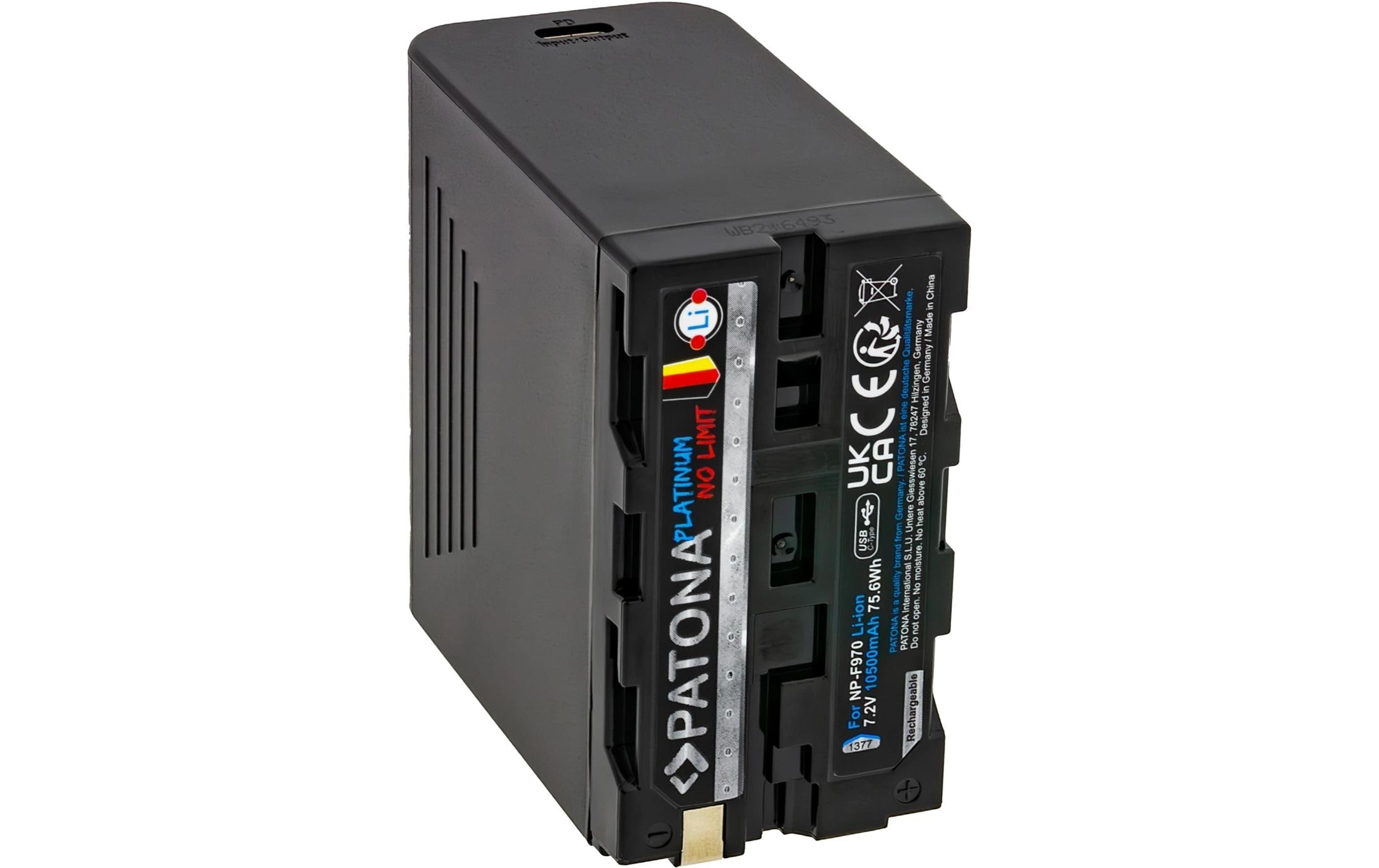   Batterie rechargeable »Patona Sony NP-F970, F960, F950 inkl. Powerbank« 10.500 mAh